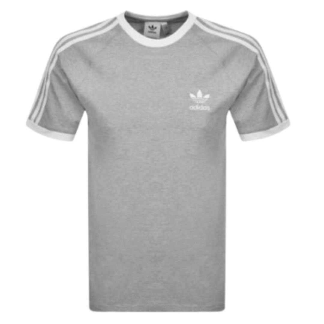 Adidas Originals California Men's T-Shirt Trefoil Retro 3-Stripes Short Sleeve - Picture 13 of 16