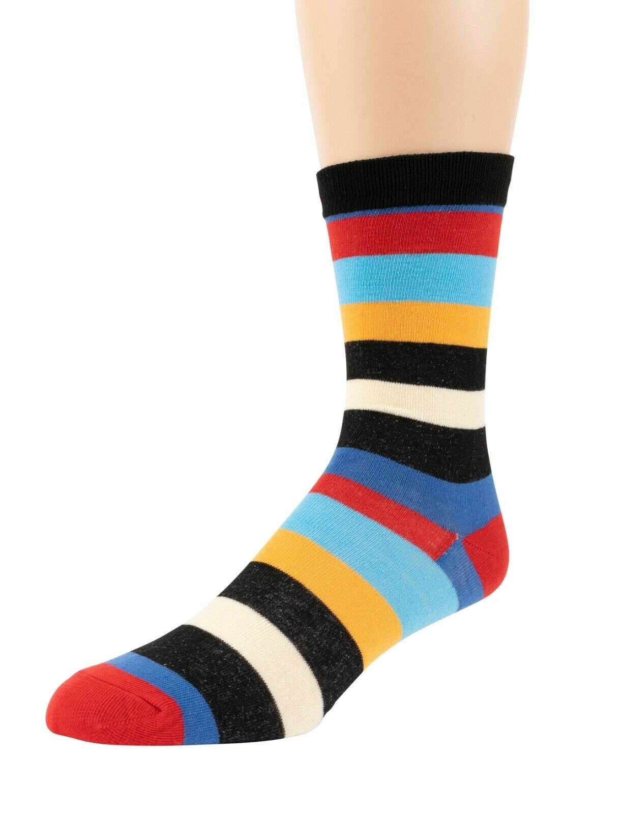 Men's Dress Socks Size 10-13 Colorful Funky Patterned Crew Socks 12 ...