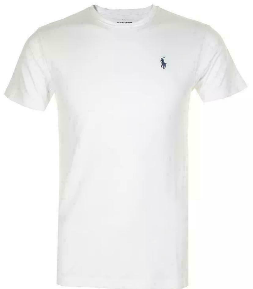 slim fit crew neck polo