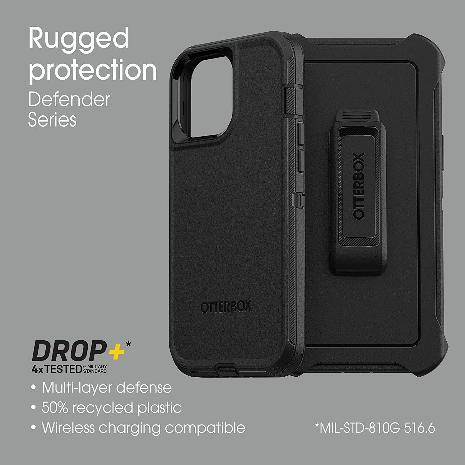 OtterBox Defender Series Case & Holster for iPhone 13 Pro Max &12 Pro Max (Only)