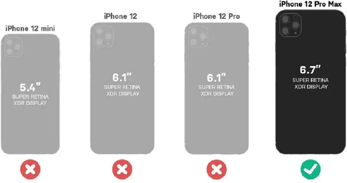 LifeProof FRĒ Series Waterproof Case for iPhone 12 Pro Max (Only) - Black - Picture 18 of 24