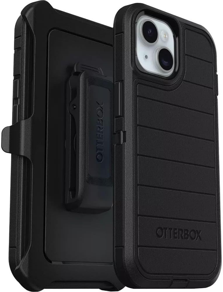 OtterBox Defender Pro Case for iPhone 15/14/13/16e Holster Clip Included