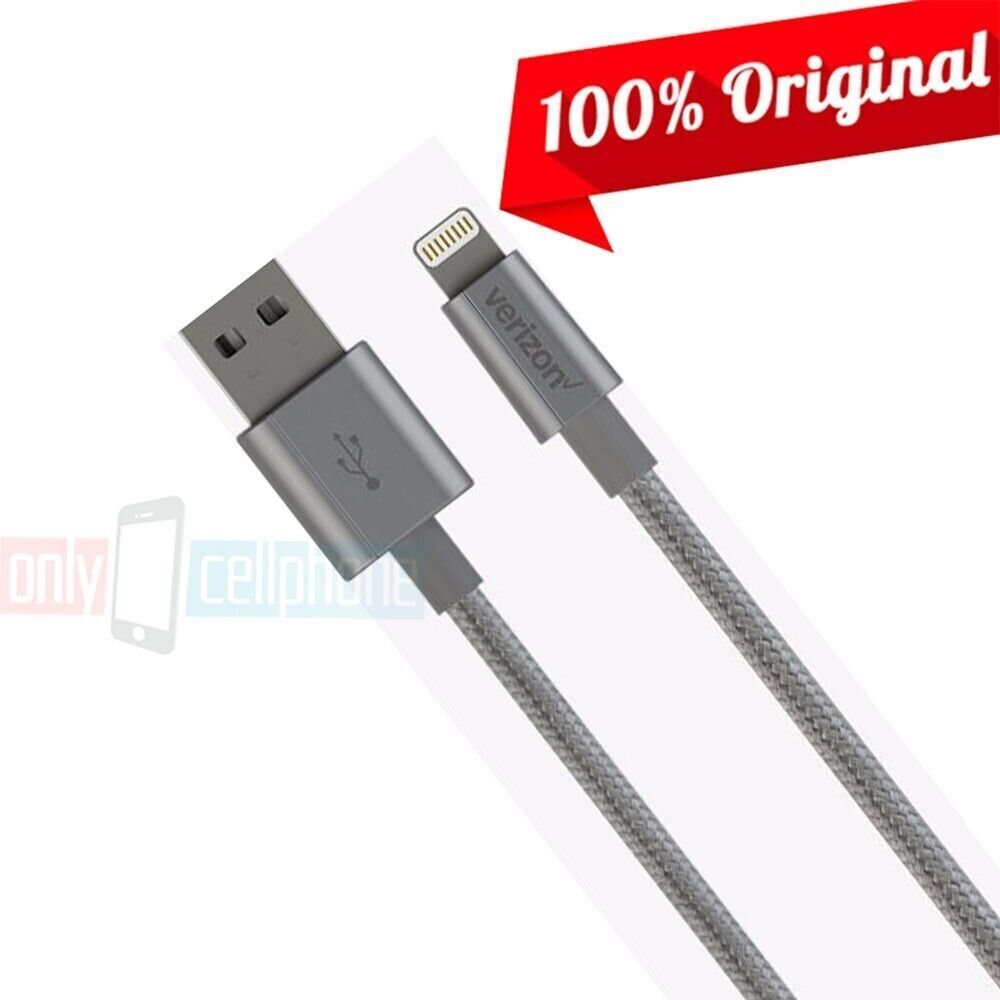 Verizon Braided Charge Data Cable for iPhone 14/13/12/11/XS/XR/Pro/Max - Picture 7 of 13