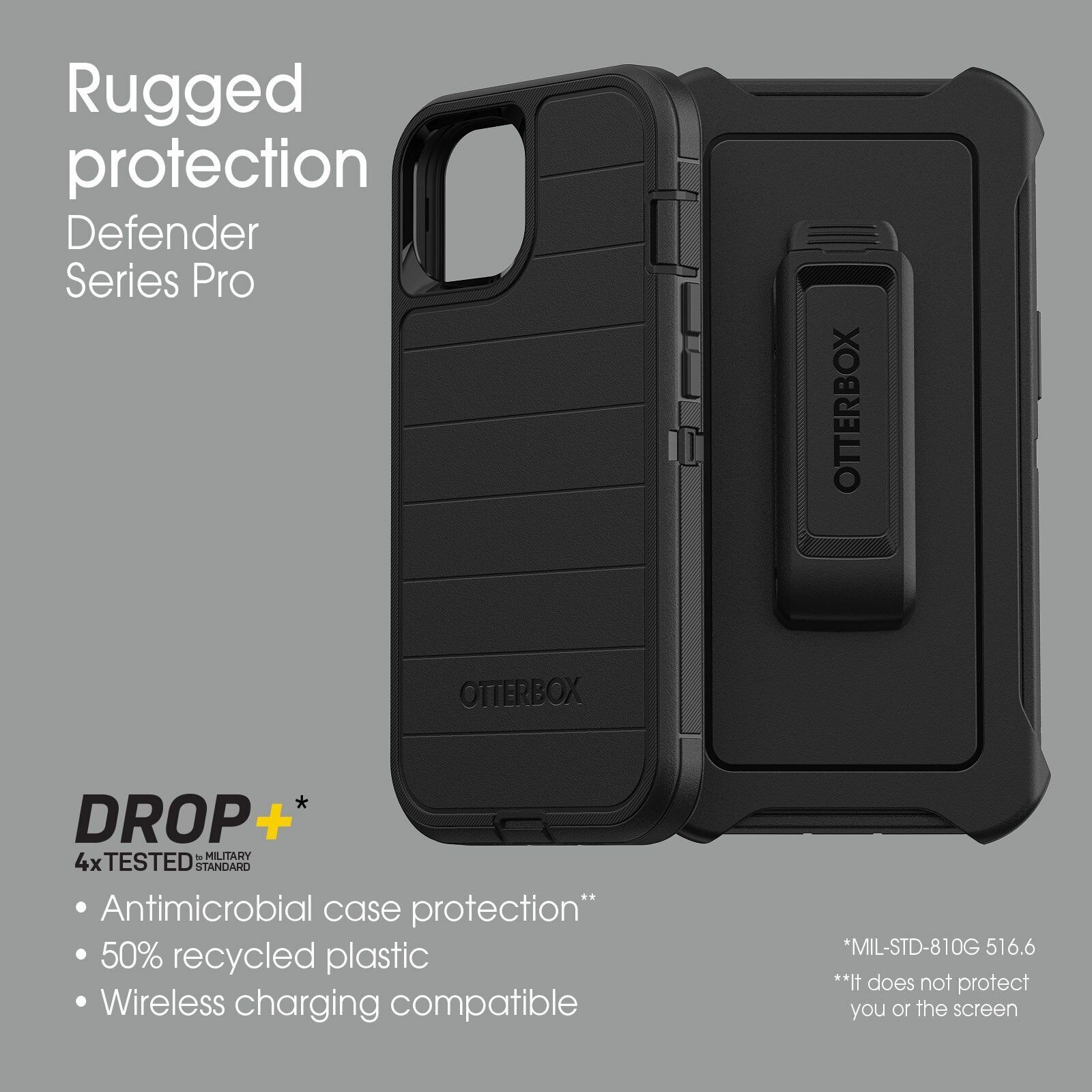 OtterBox Defender Series Pro Case & Holster for iPhone 13 (Only) - Picture 30 of 39