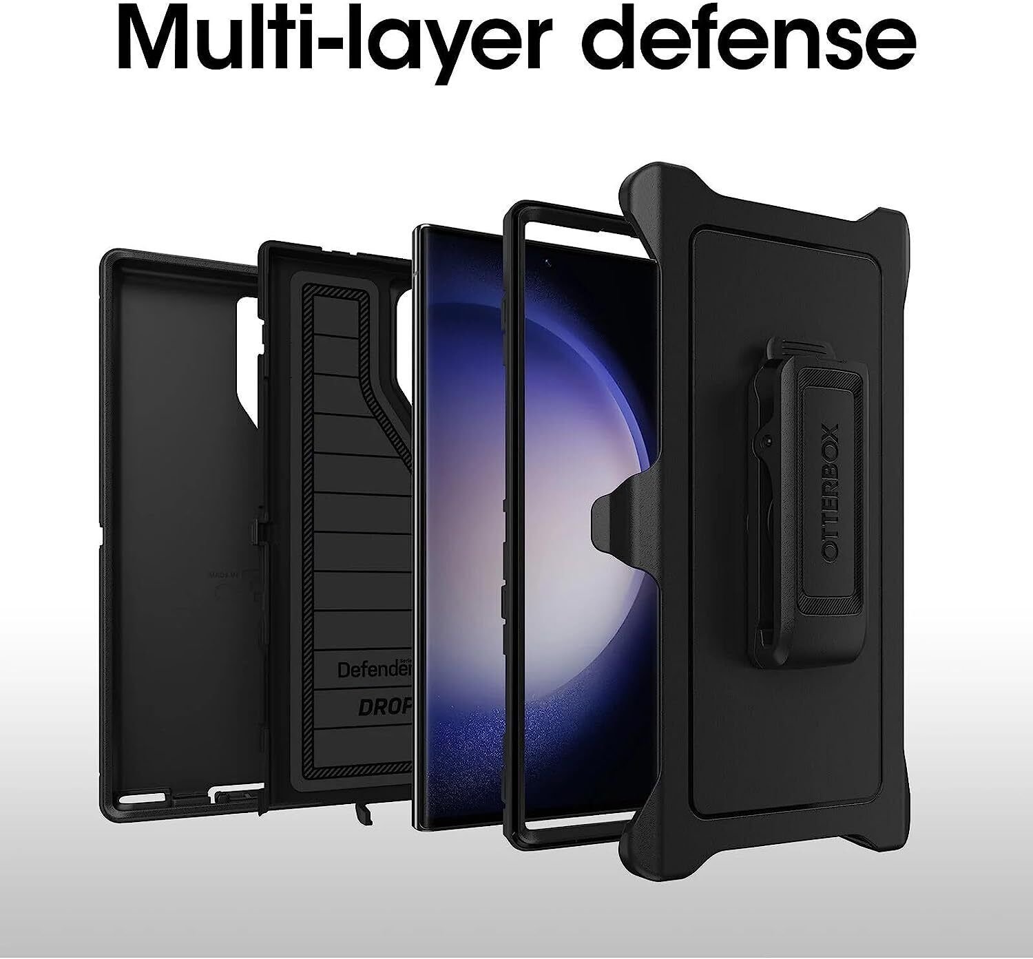 OtterBox Defender Pro Series Case & Holster for Galaxy S23 Ultra (Only) - Picture 7 of 40