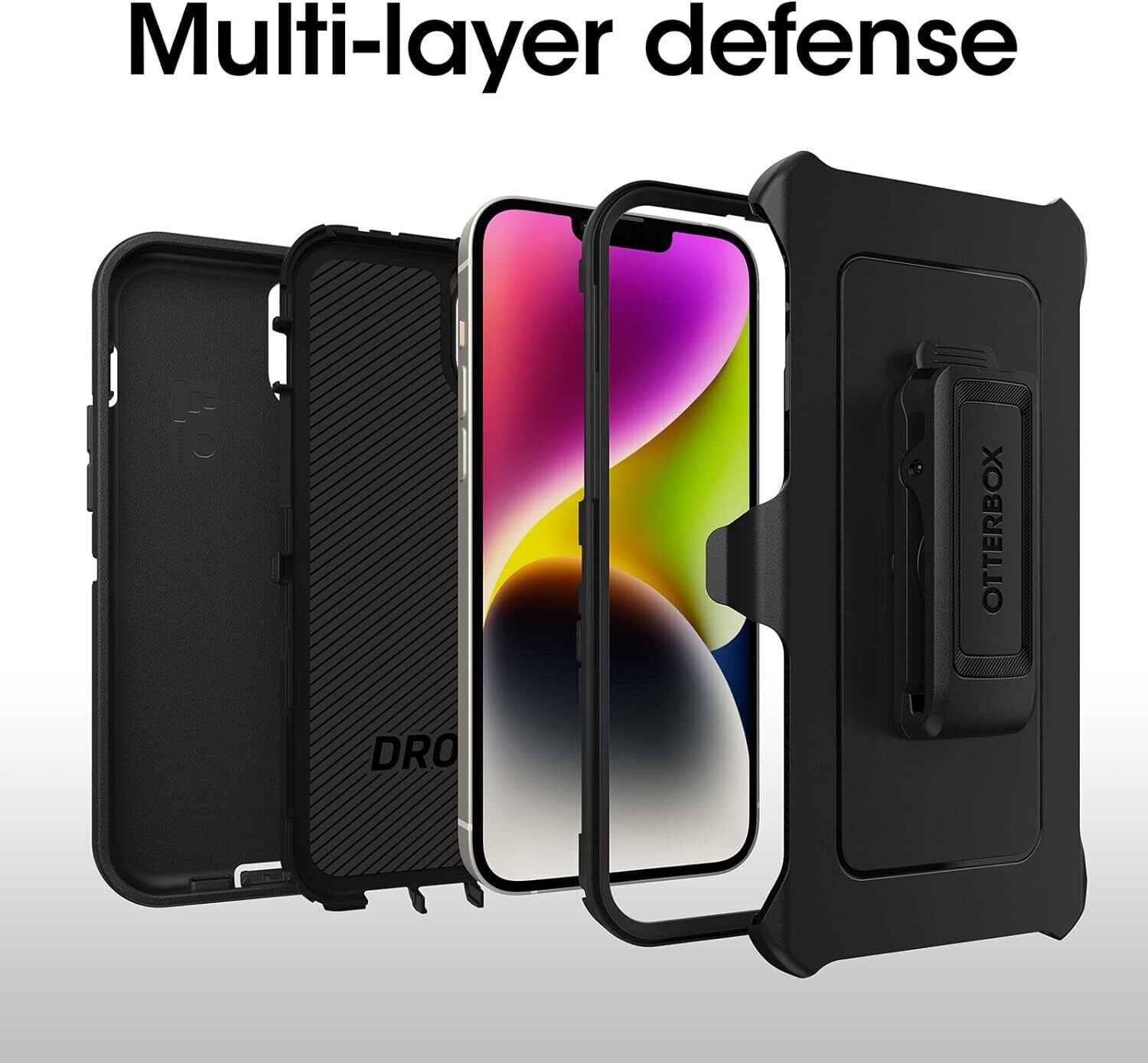 OtterBox Defender Series Case & Holster for iPhone 14 Plus (Only)