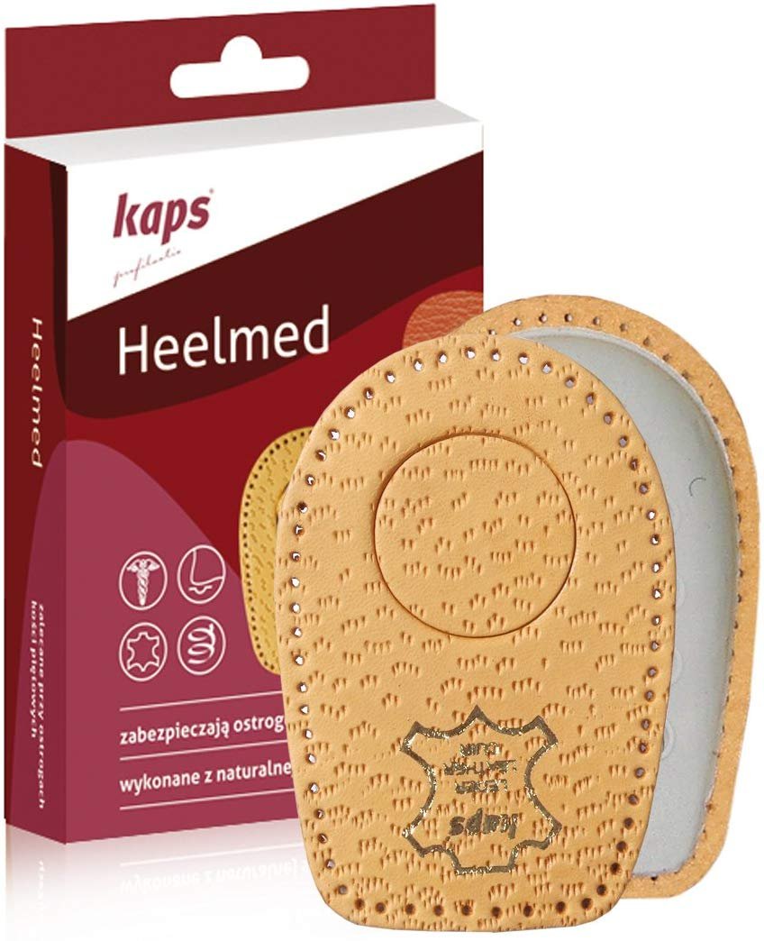 Tazas de tacón para espolones calcáneos - almohadillas de tacón de cuero con tacón - zapato ortopédico... - Imagen 13 de 16