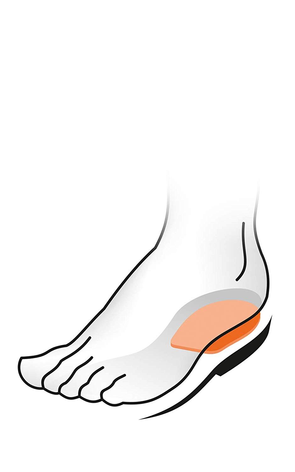 Elevación ortopédica del talón, cuero genuino y corcho natural, con... - Imagen 13 de 14