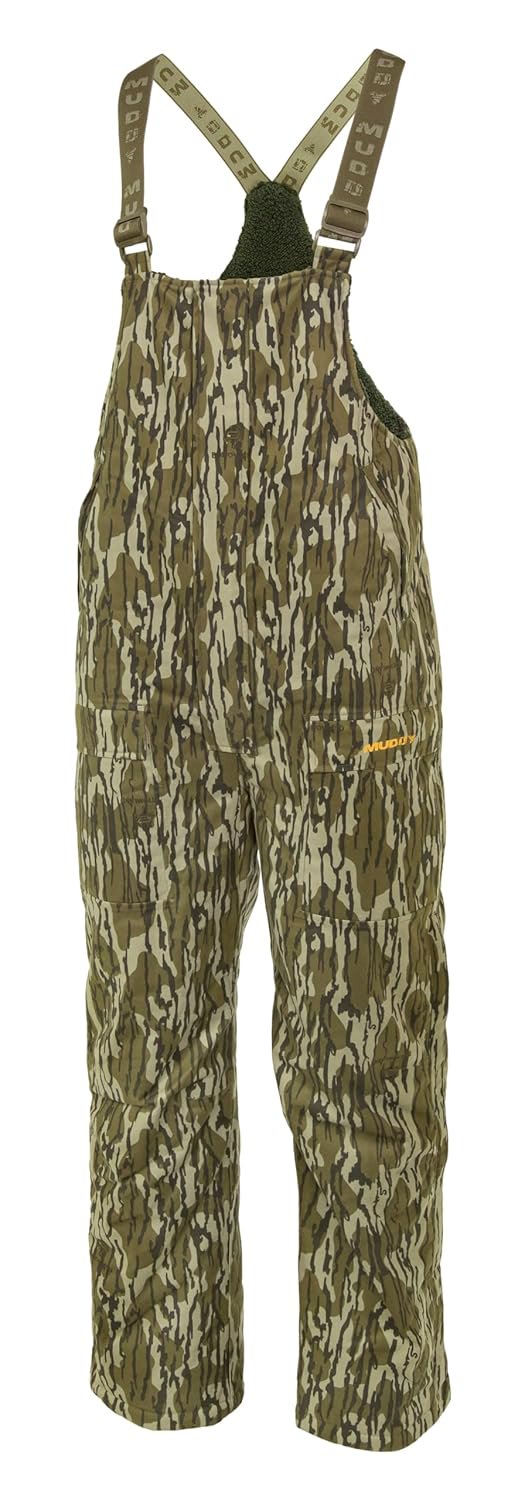 Muddy Men’s TRX Waterproof Sherpa Bibs Mossy Oak Bottomland M