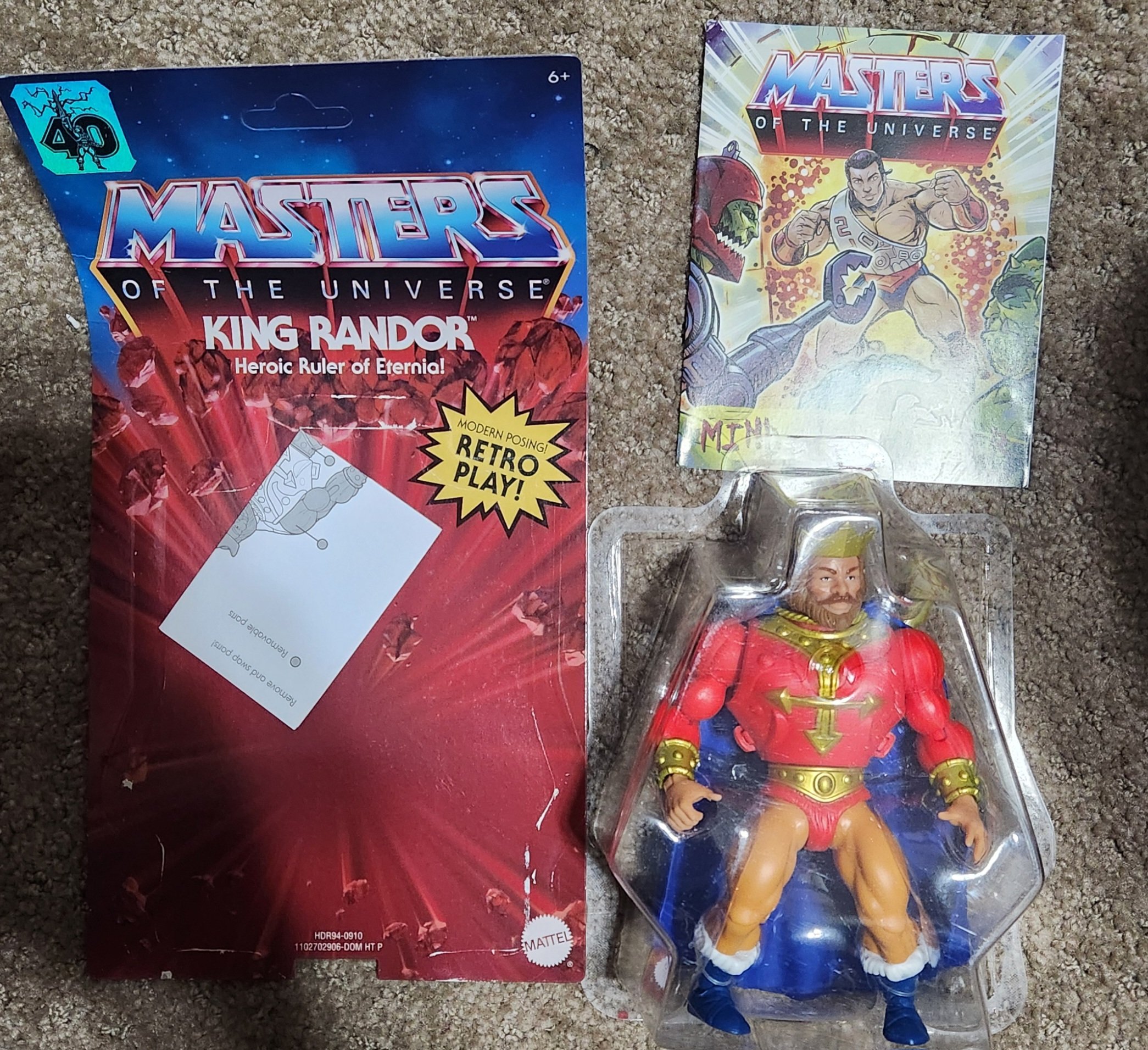 Character Name:King Randor DAMAGED packaging:Masters of the Universe MOTU Origins 5.5-in ALL Action Figures *Shipped in Box*