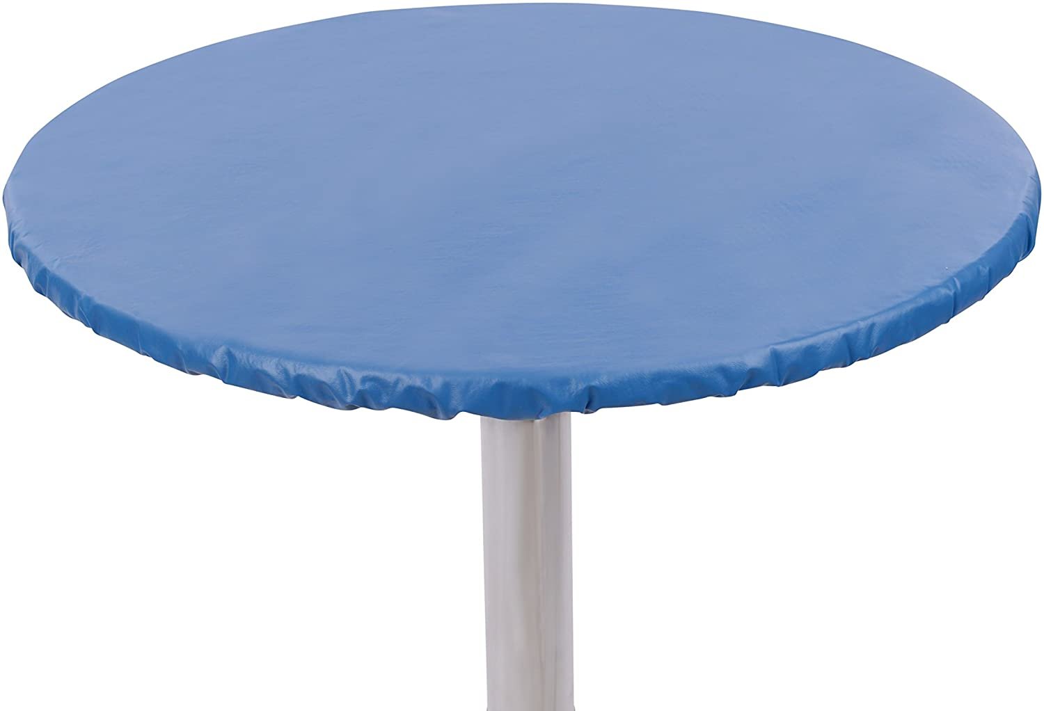 Yourtablecloth Heavy Duty Vinyl Round Fitted Tablecloth (Table Cover) with... - Picture 21 of 25