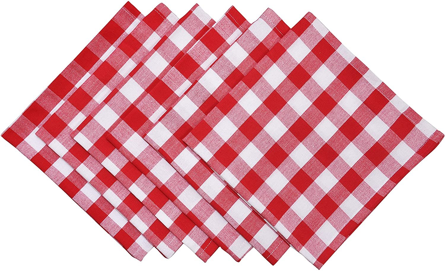 Yourtable Tovaglia Bufalo Plaid 100% Cotone Panno Tovaglioli da Tavolo a Scacchi... - Foto 13 di 14