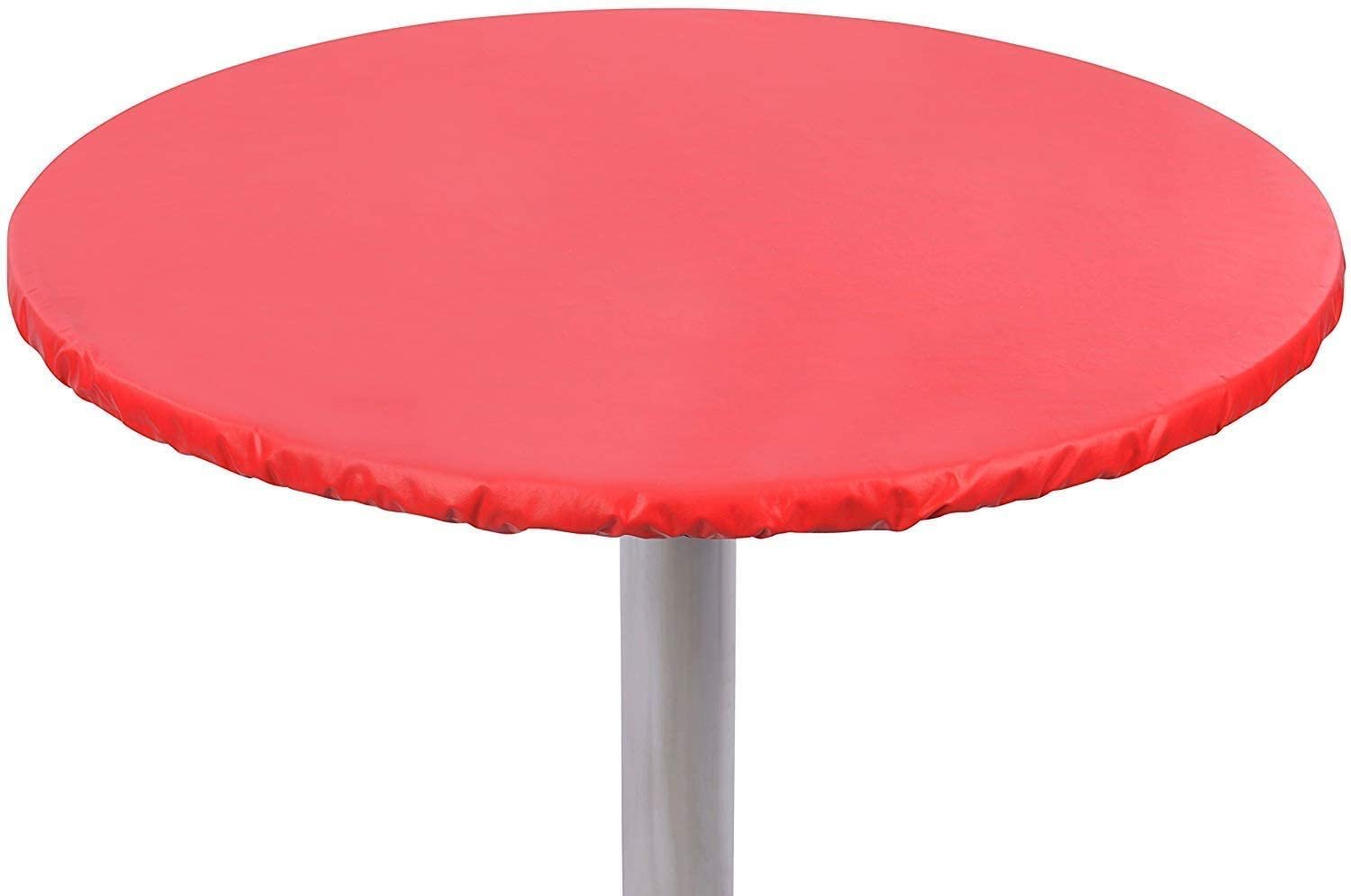 Yourtablecloth Heavy Duty Vinyl Round Fitted Tablecloth (Table Cover) with... - Picture 22 of 25