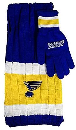 NHL St. Louis Blues Scarf & Gloves Gift Set