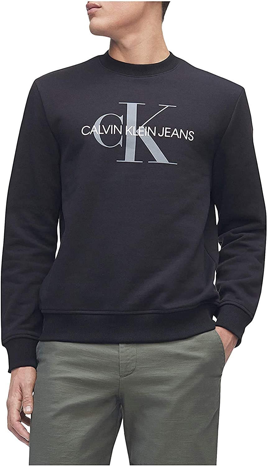 calvin klein logo sweatshirt mens