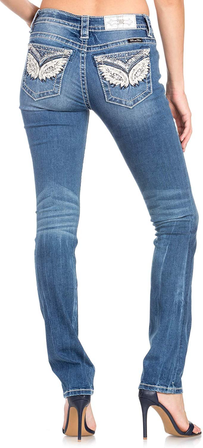 Miss Me Women's Mid-Rise Straight Jeans | eBay