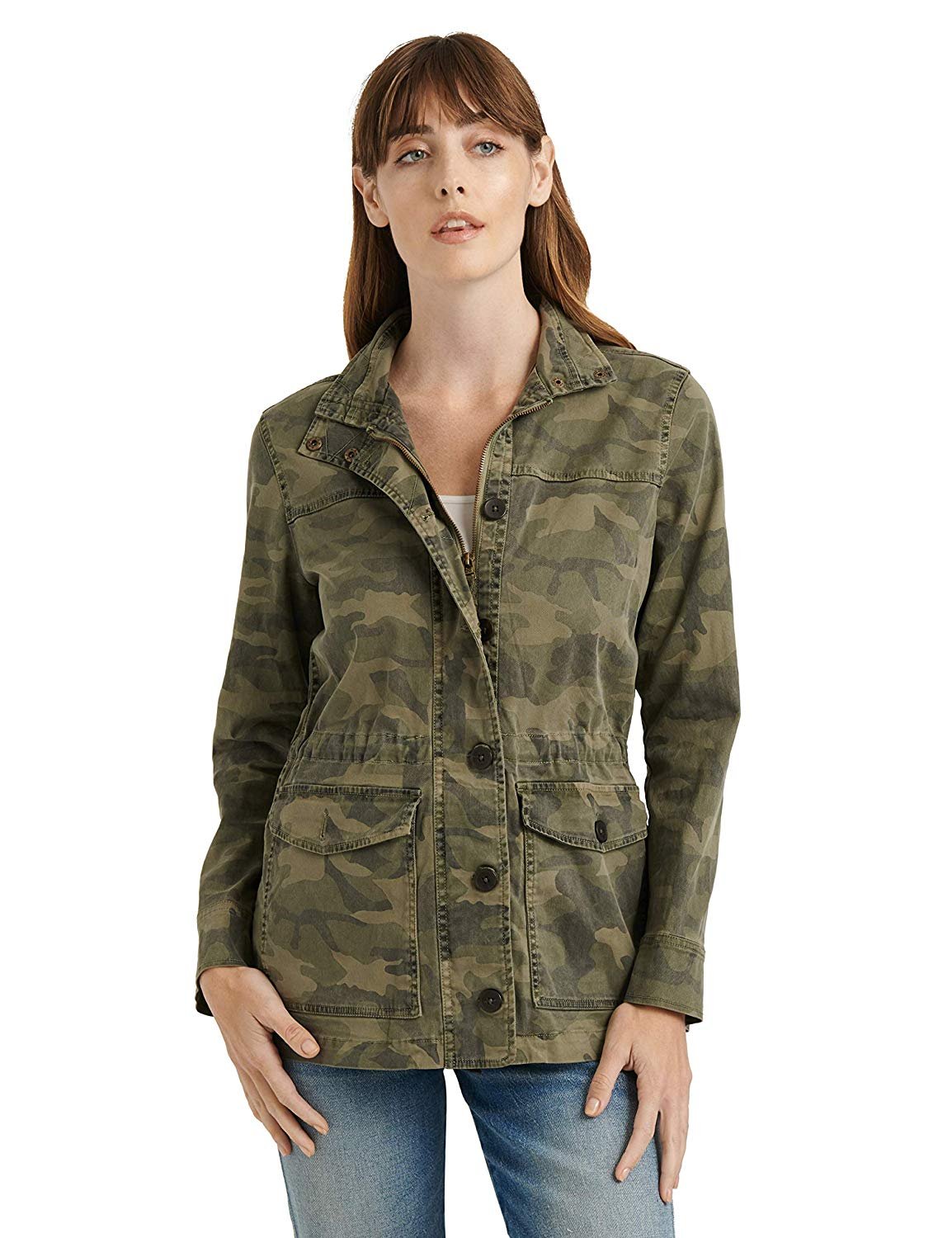 Download Lucky Brand Women's Long Sleeve Button Up Camo Printed ...