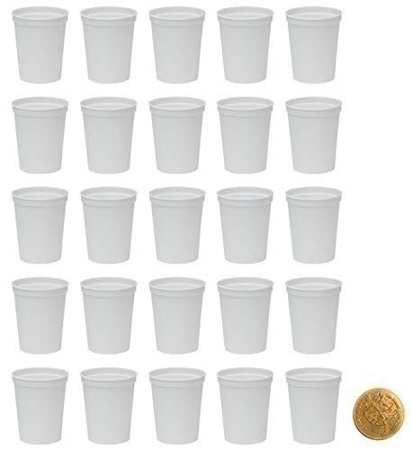 Tazas de fiesta de plástico reutilizables, paquete de 25, tazas de estadio en blanco de 16 oz (muchos colores) - Imagen 7 de 28