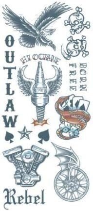 Tinsley Transfers Outlaws Biker temporäres Tattoo FX Kostüm Kit von Tinsley... - Bild 3 von 3