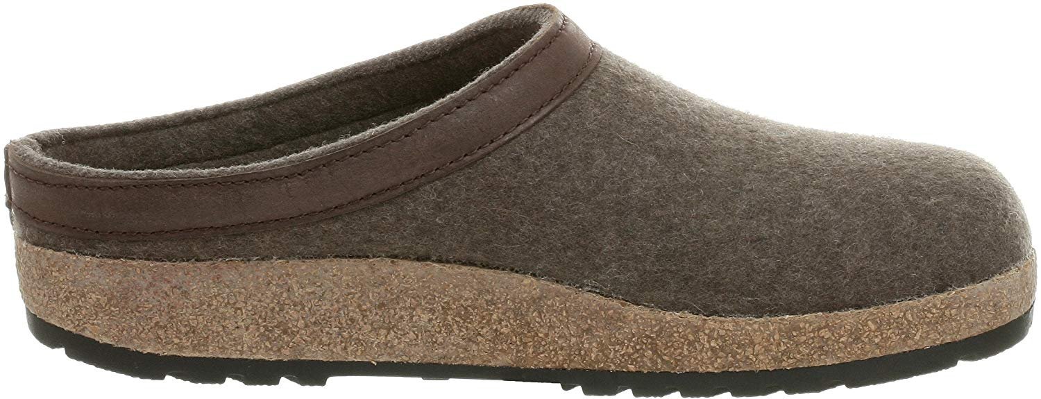 Haflinger Unisex GZL Leather Trim Grizzly Clog - Picture 10 of 11
