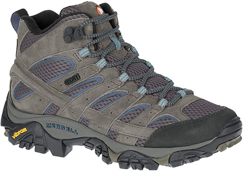merrell women's moab 2 waterproof hiking shoes size medium granite