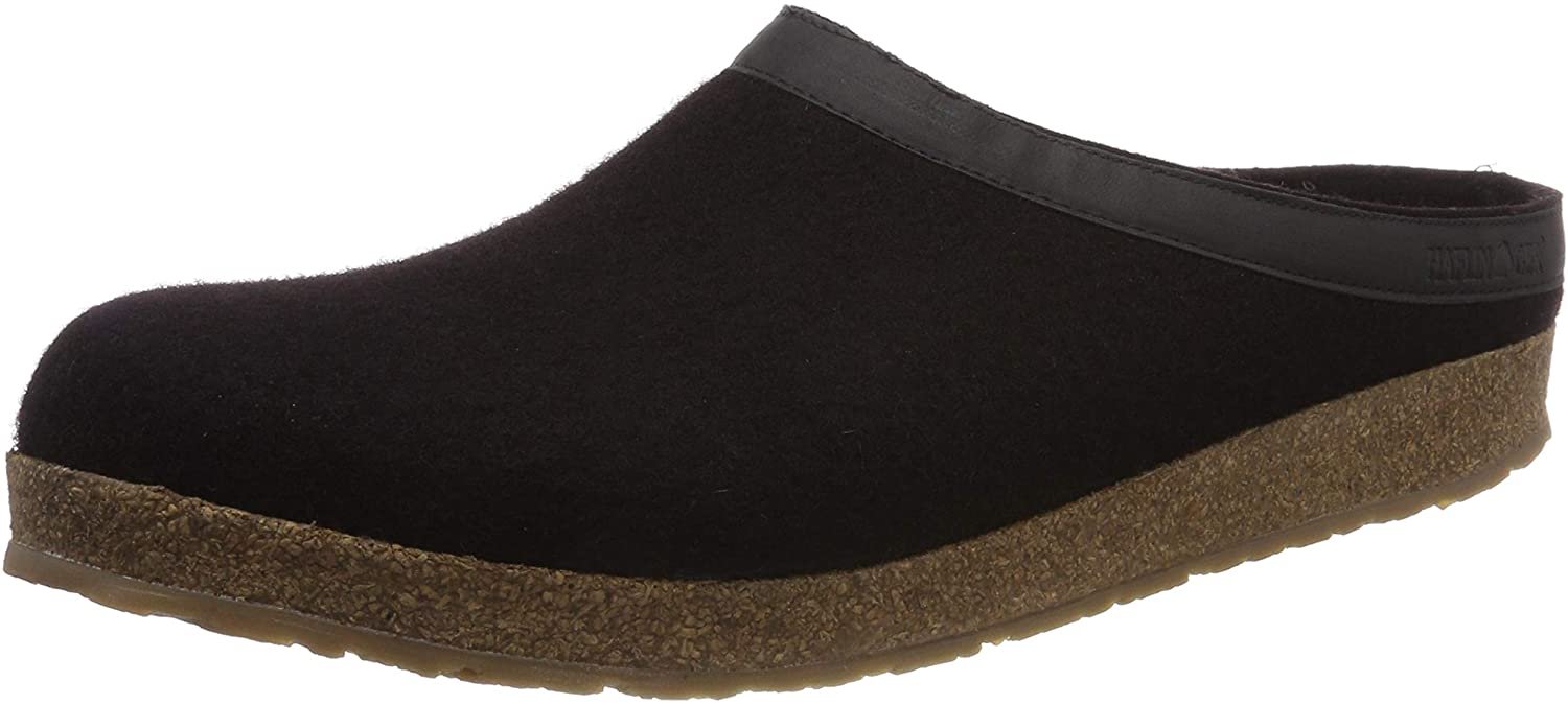 Haflinger Unisex GZL Leather Trim Grizzly Clog - Picture 9 of 11