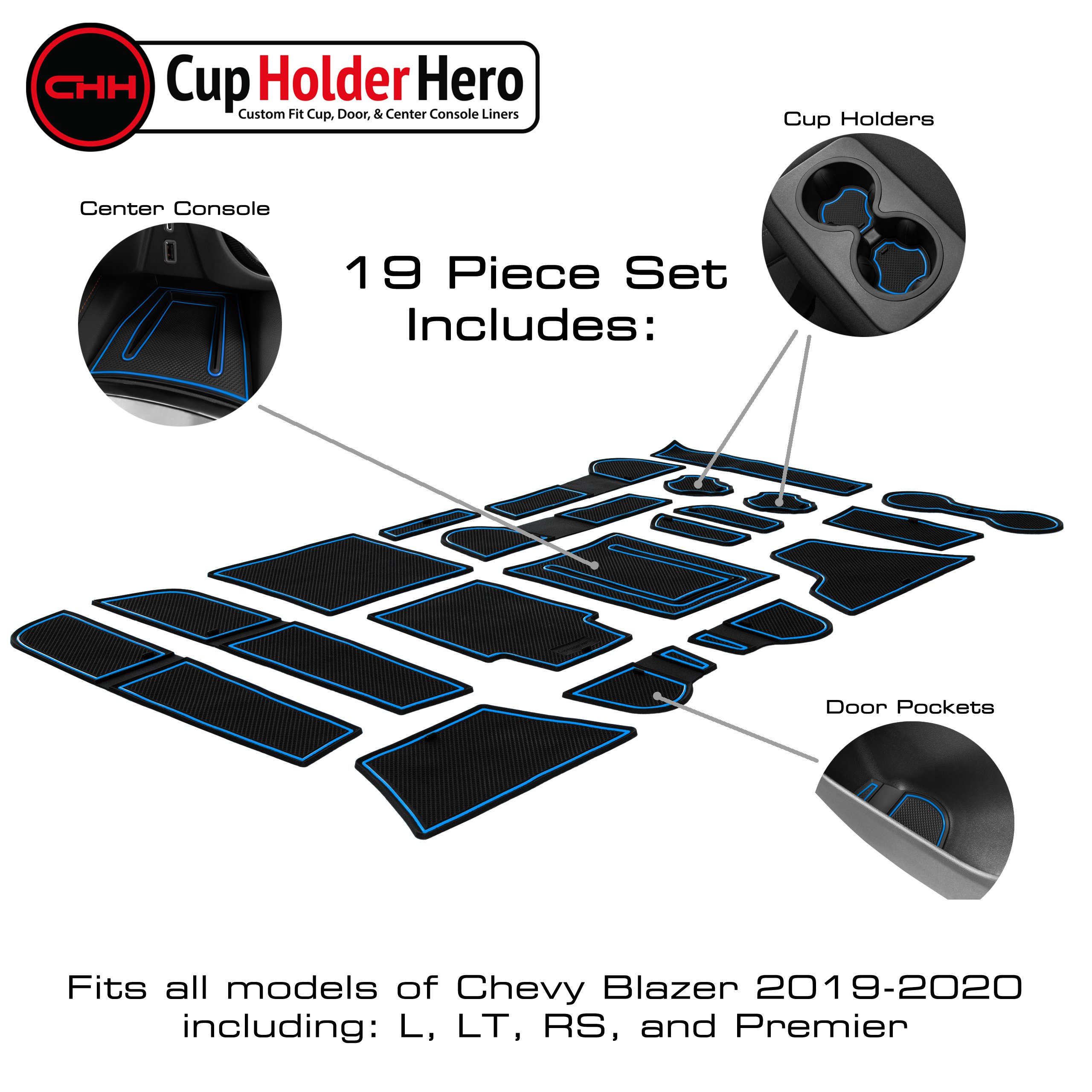 CupHolderHero Chevy Blazer 2019-2023 forro accesorios - Imagen 5 de 25