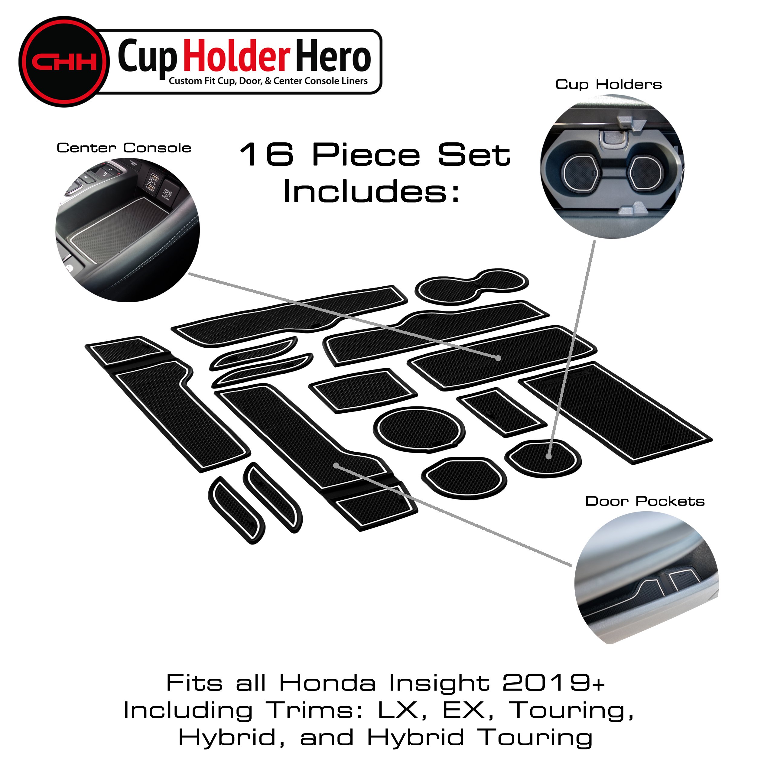 CupHolderHero Honda Insight 2019-2023 Liner Accessories - Foto 23 di 25