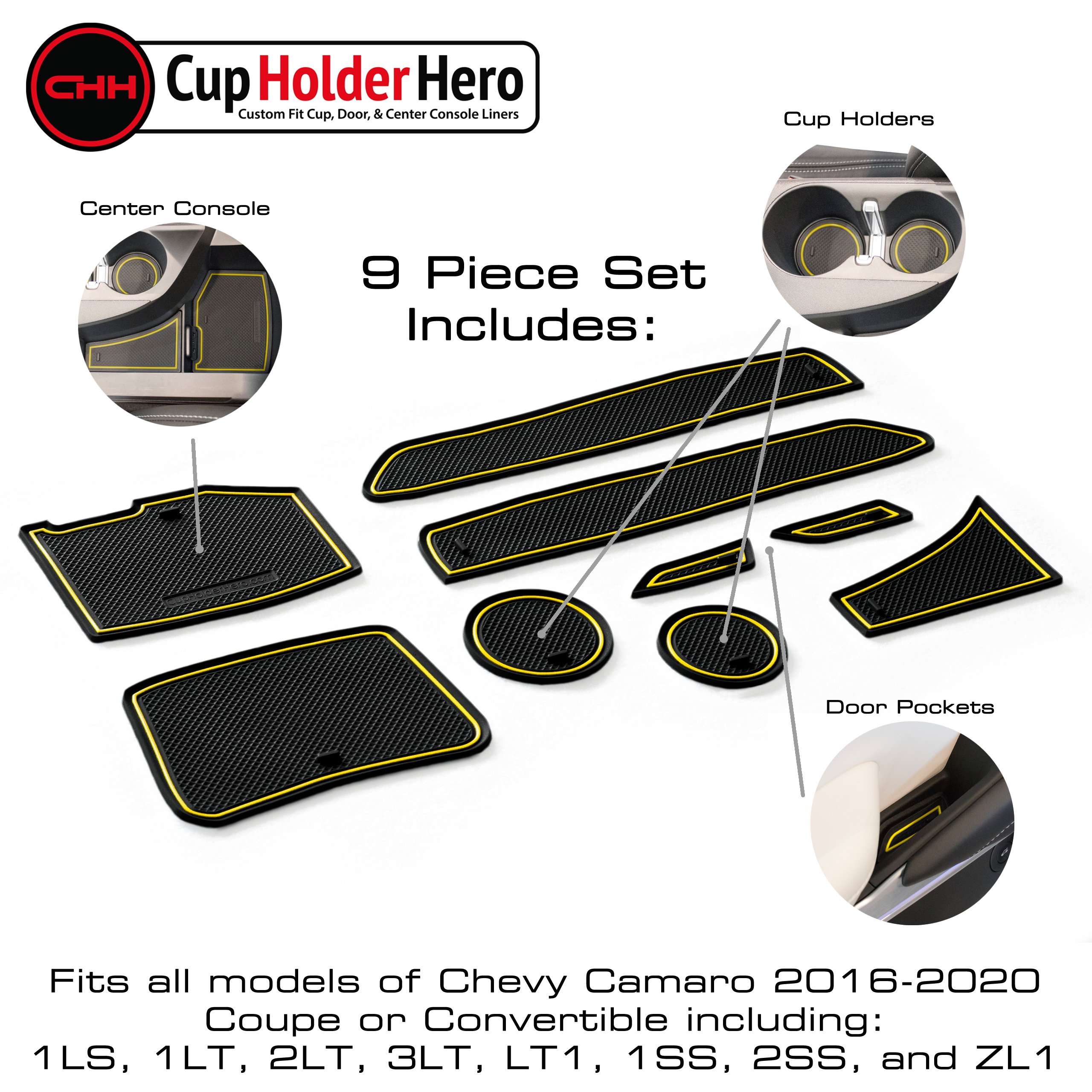 CupHolderHero Chevy Camaro 2016-2023 Liner Accessories - Bild 29 von 31