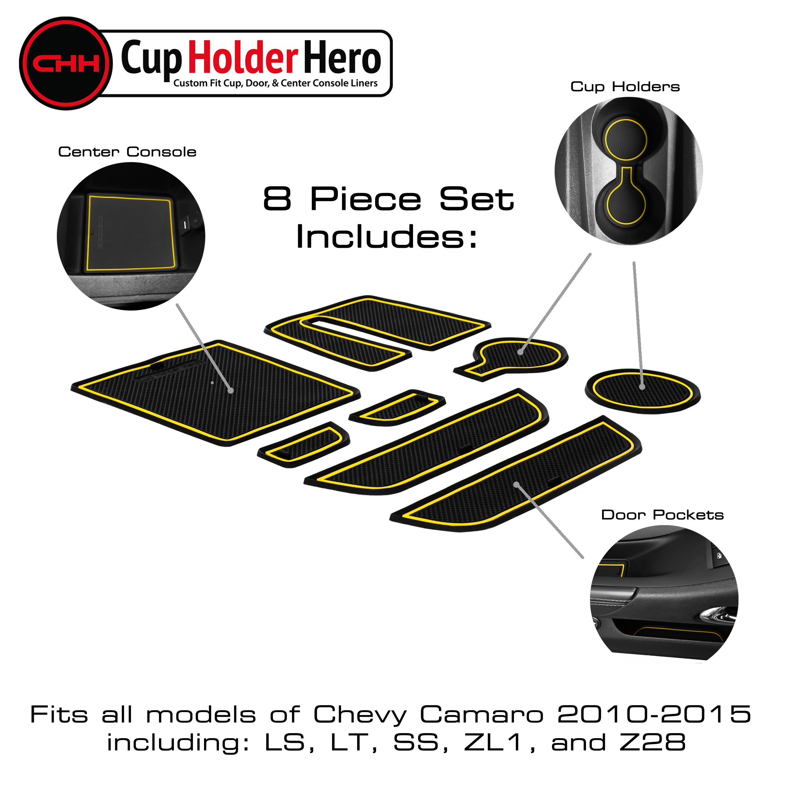 Accesorios de revestimiento CupHolderHero Chevy Camaro 2010-2015 - Imagen 29 de 31
