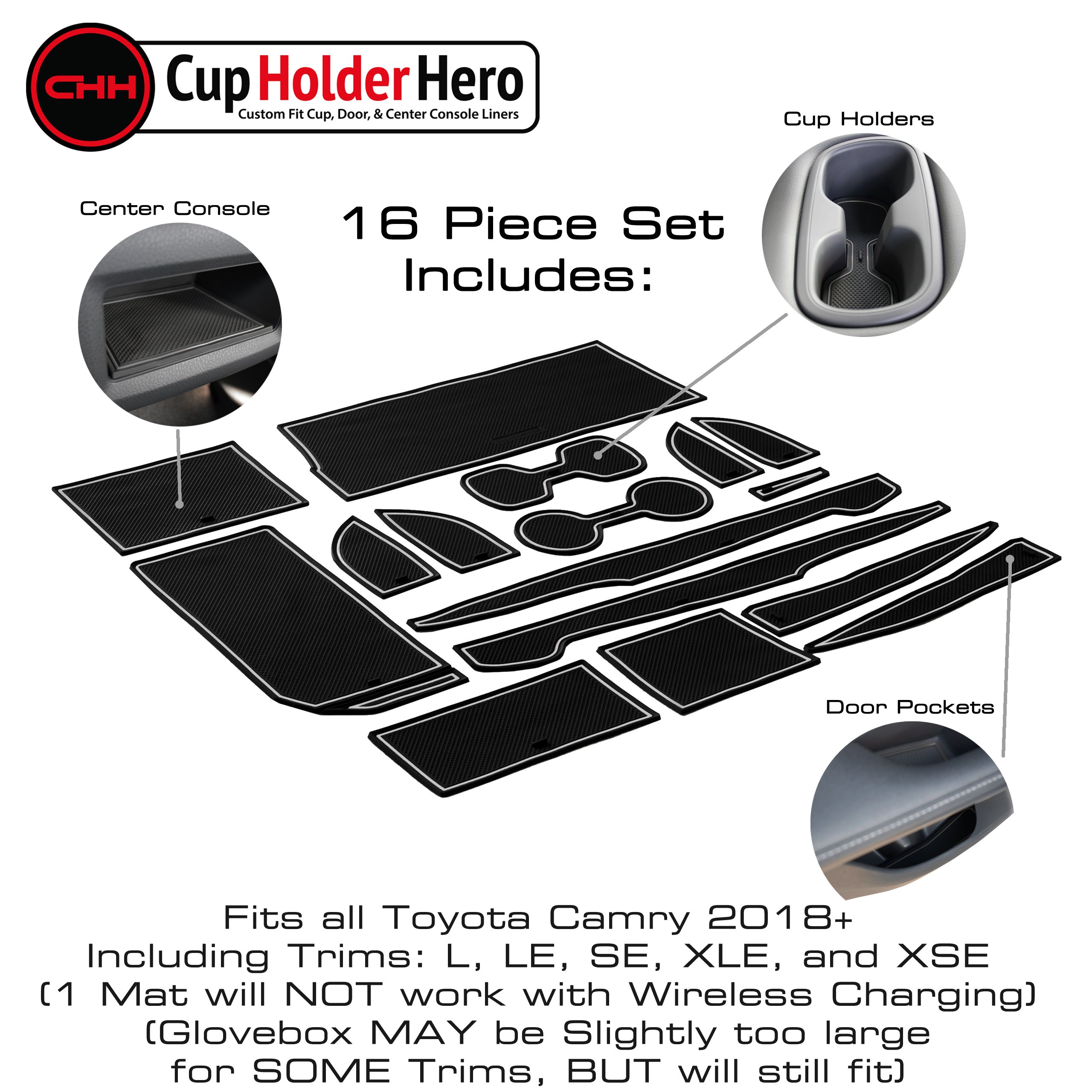 Accesorios de revestimiento CupHolderHero Toyota Camry 20182023 eBay