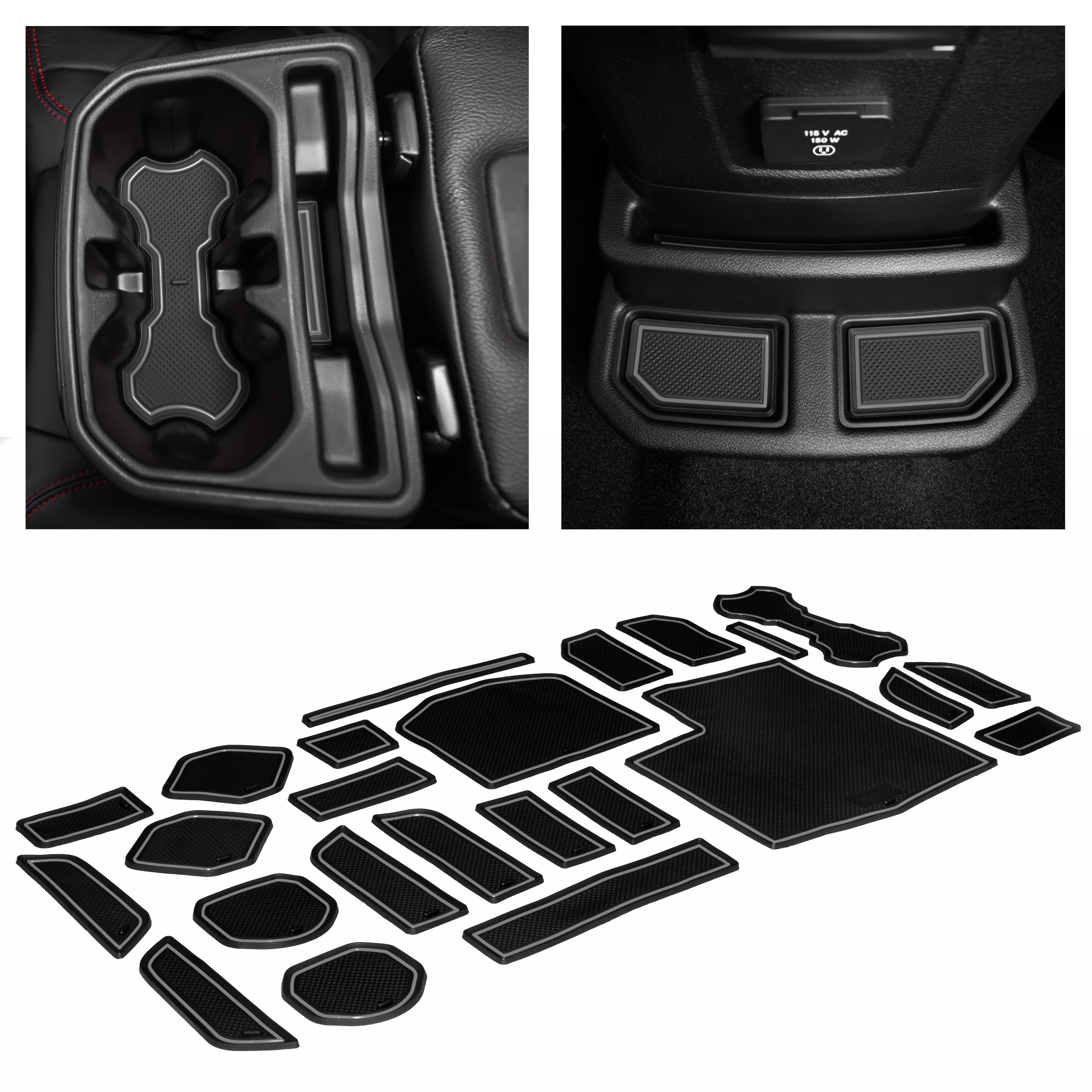 CupholderHero for Jeep Wrangler JL and JLU Accessories 2018-2023 - Foto 11 di 17