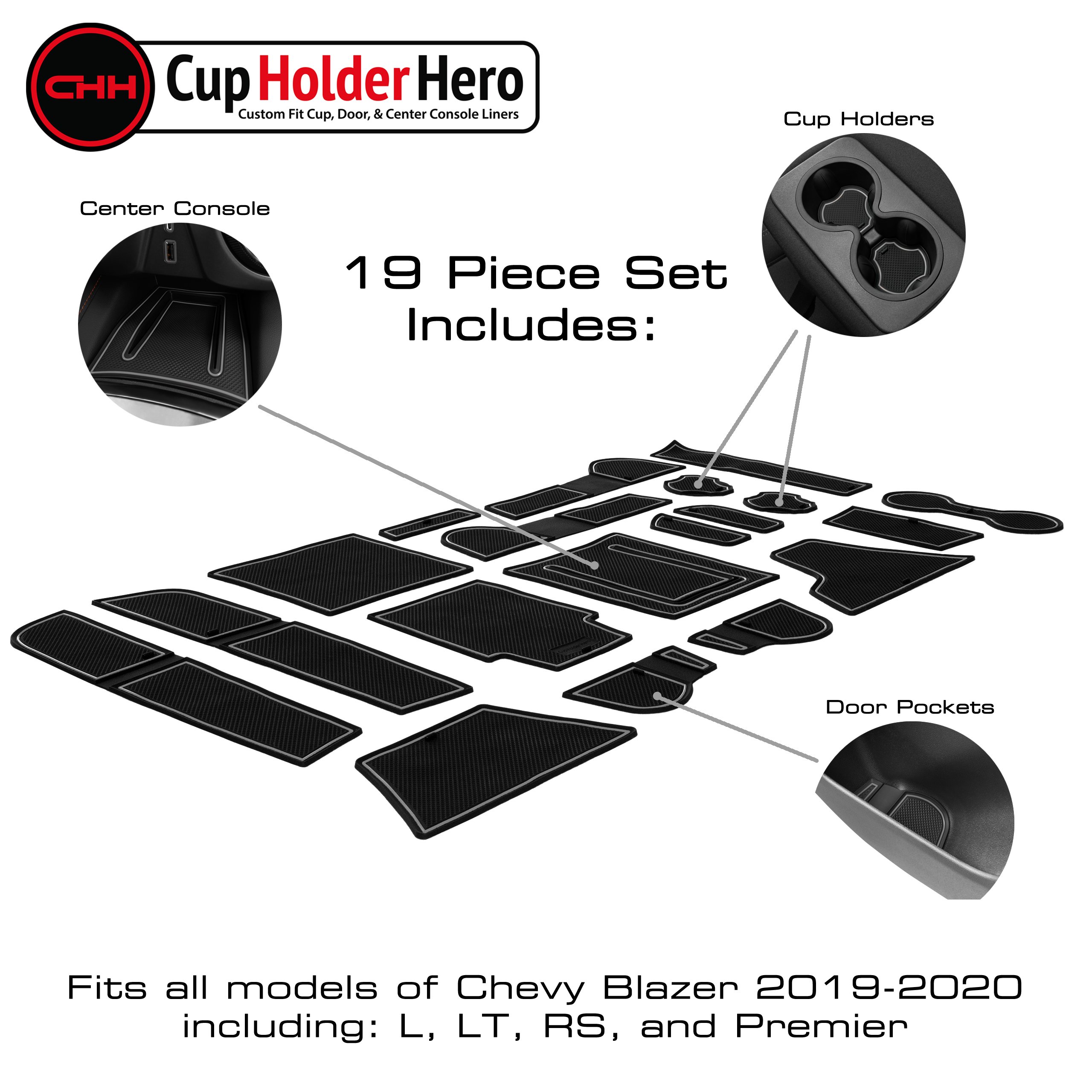 CupHolderHero Chevy Blazer 2019-2023 forro accesorios - Imagen 11 de 25