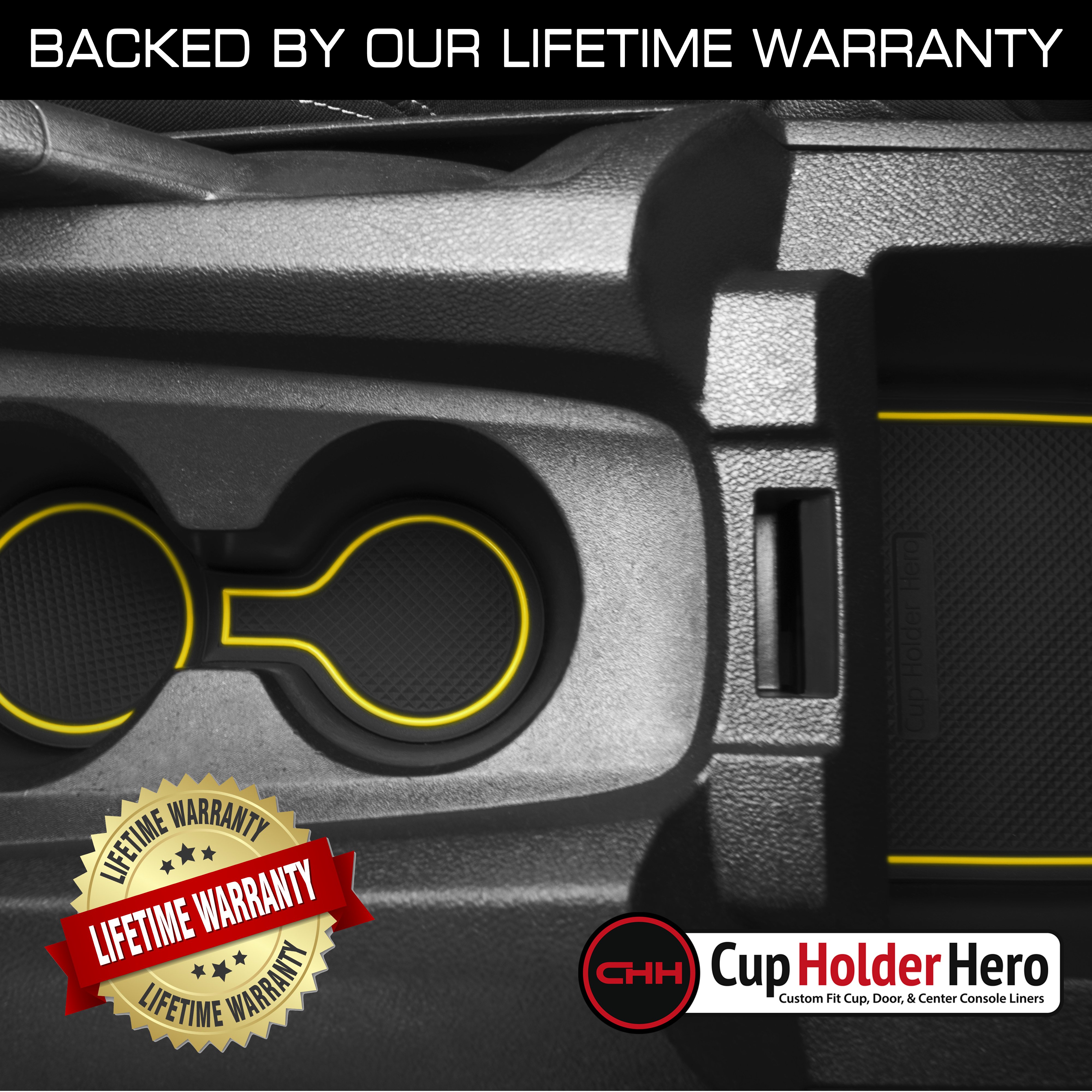 Color:Yellow Trim:CupHolderHero Chevy Camaro 2010-2015 Liner Accessories