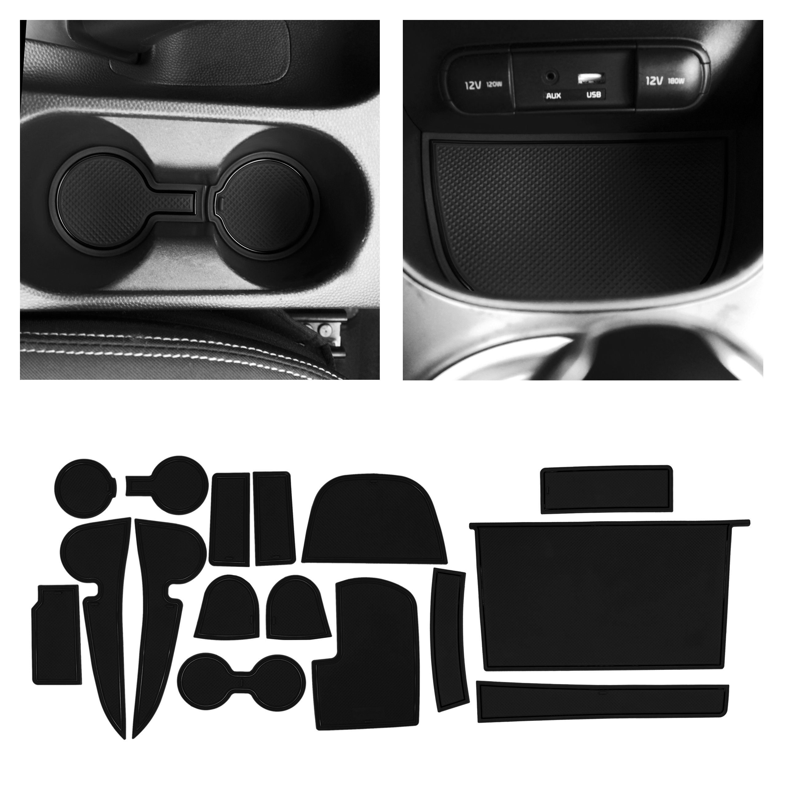 CupHolderHero Kia Soul 2014-2019 Liner Accessories - Foto 34 di 45