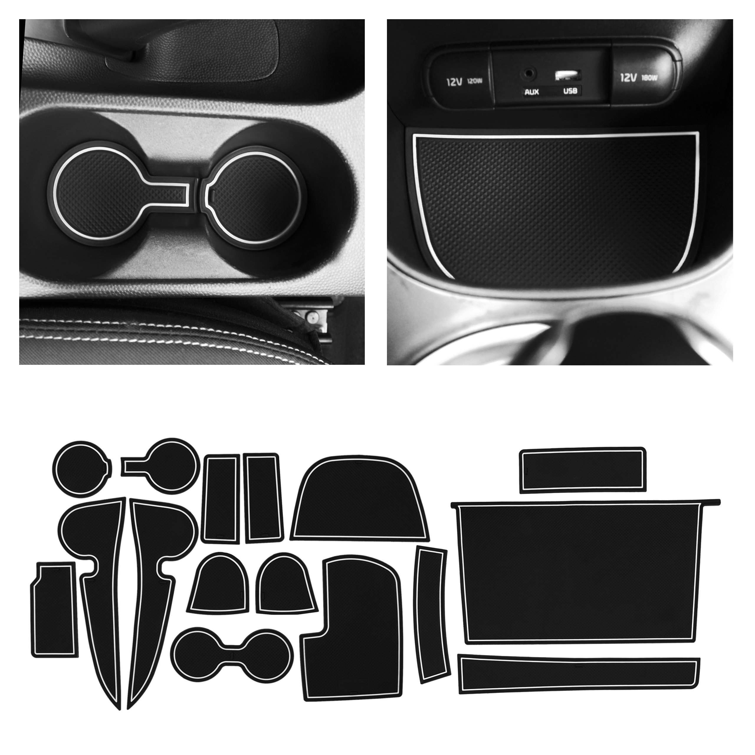 CupHolderHero Kia Soul 2014-2019 Liner Accessories - Foto 40 di 45