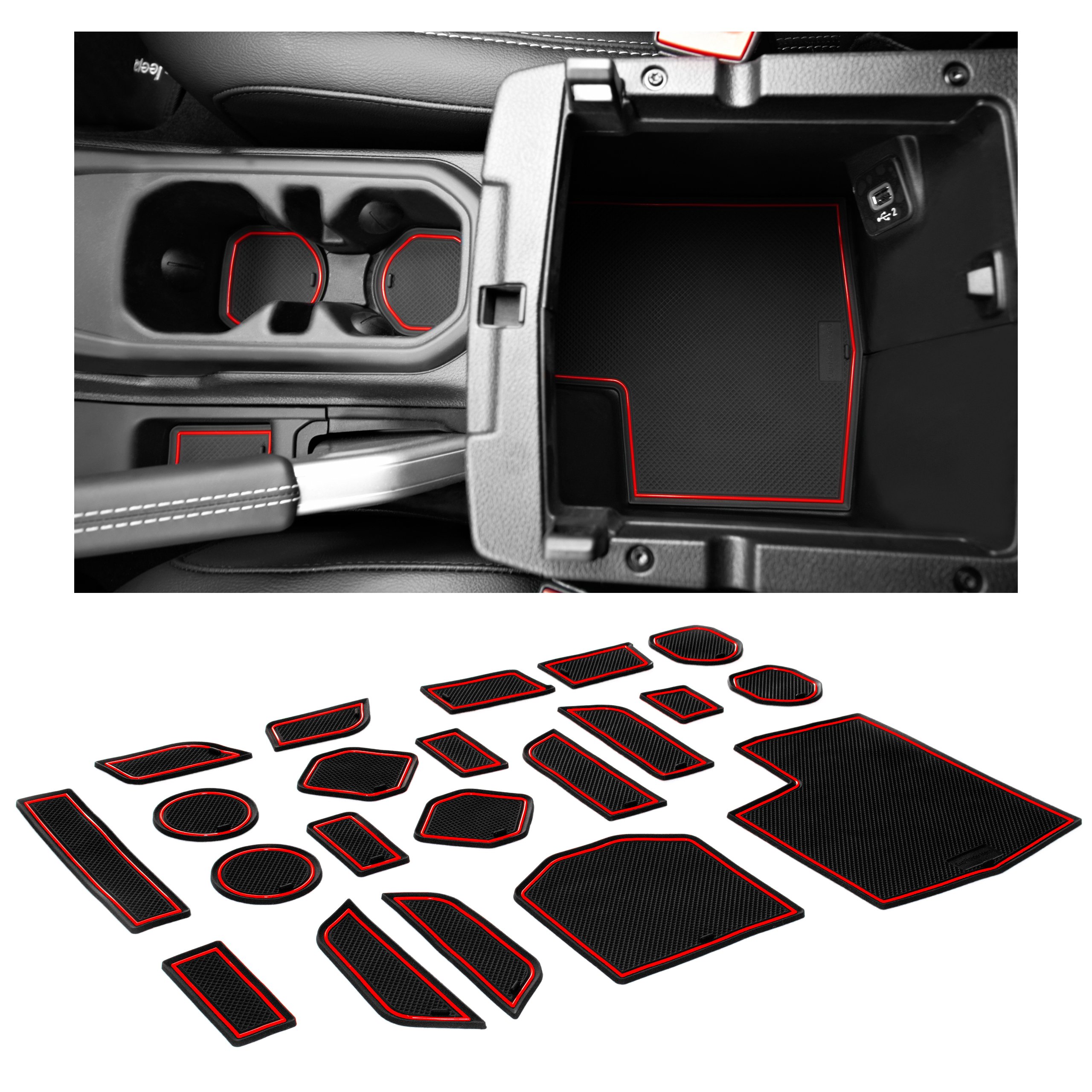 CupHolderHero Jeep Gladiator 2020-2023 Liner Accessories - Foto 13 di 25