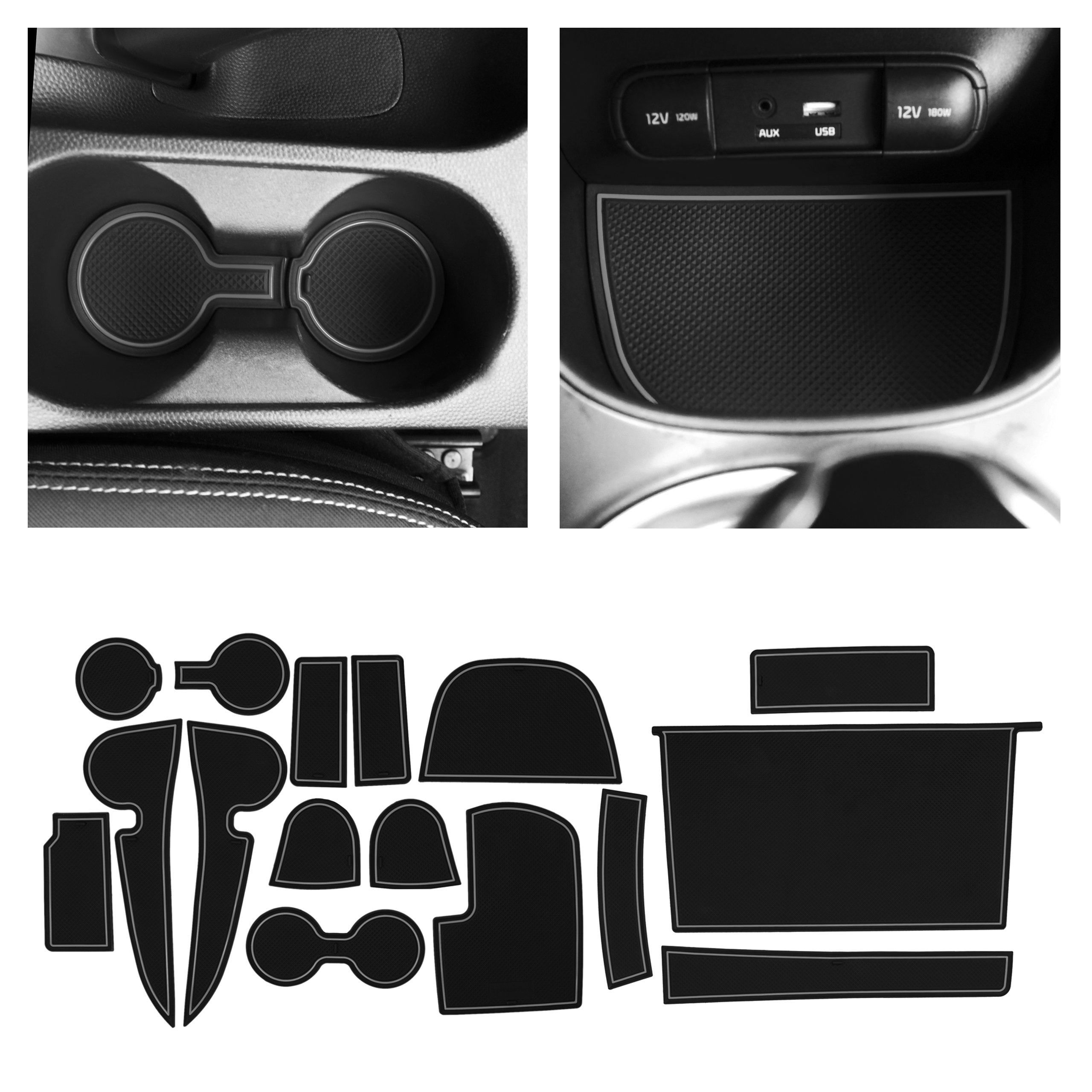 CupHolderHero Kia Soul 2014-2019 Liner Accessories - Foto 22 di 45