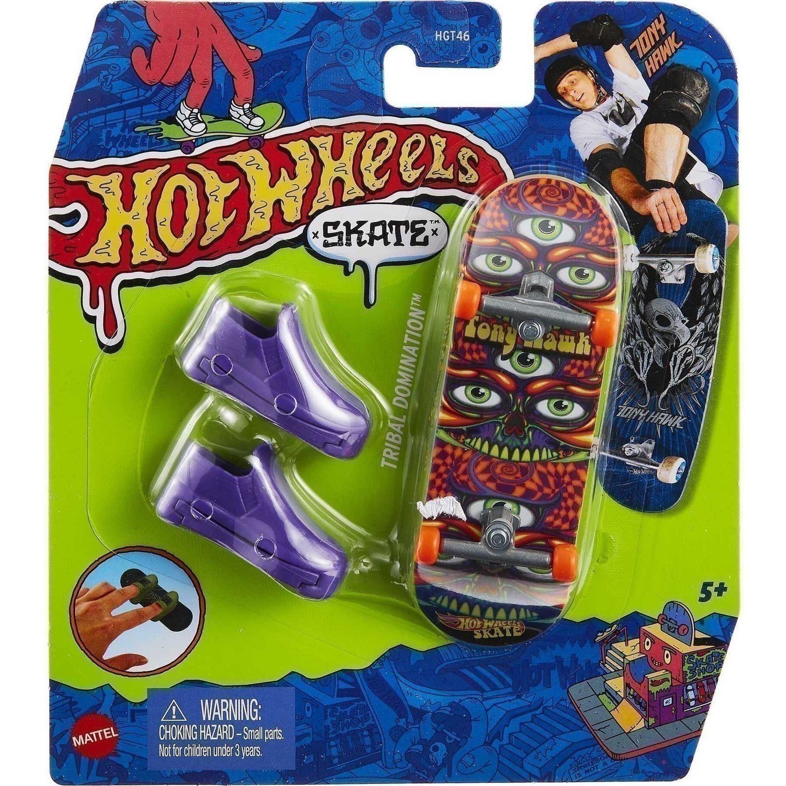Hot Wheels Skate Fingerboard Tony Hawk Tribal Domination HGT61 - Picture 1 of 1