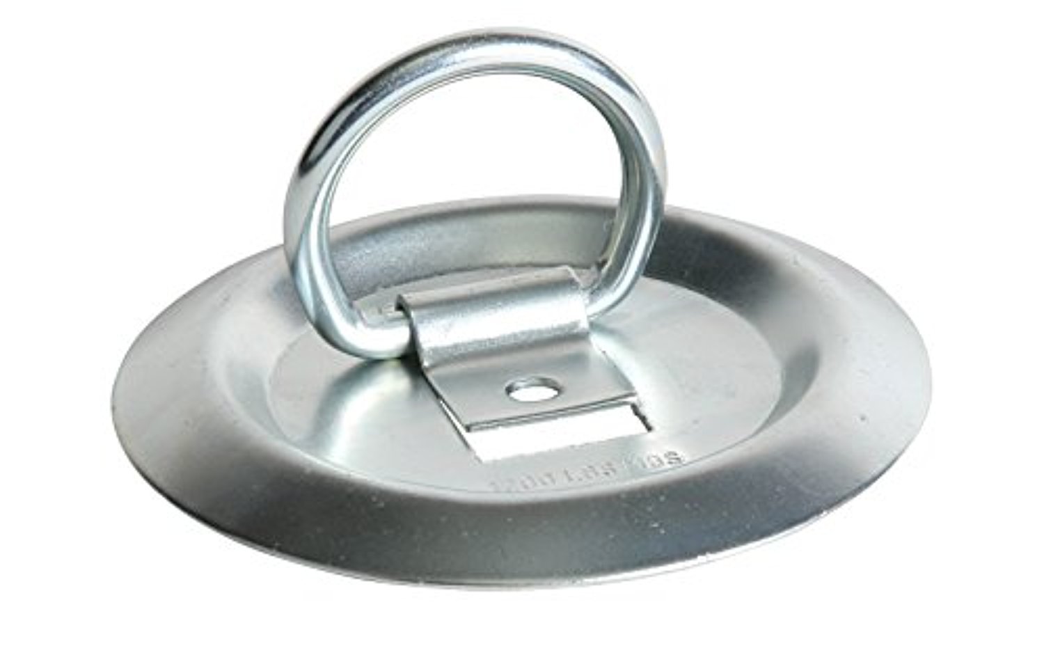 FOUR D-Rings, Galvanized Steel Round D Ring Cargo Tie-Down Floor Anchor ...