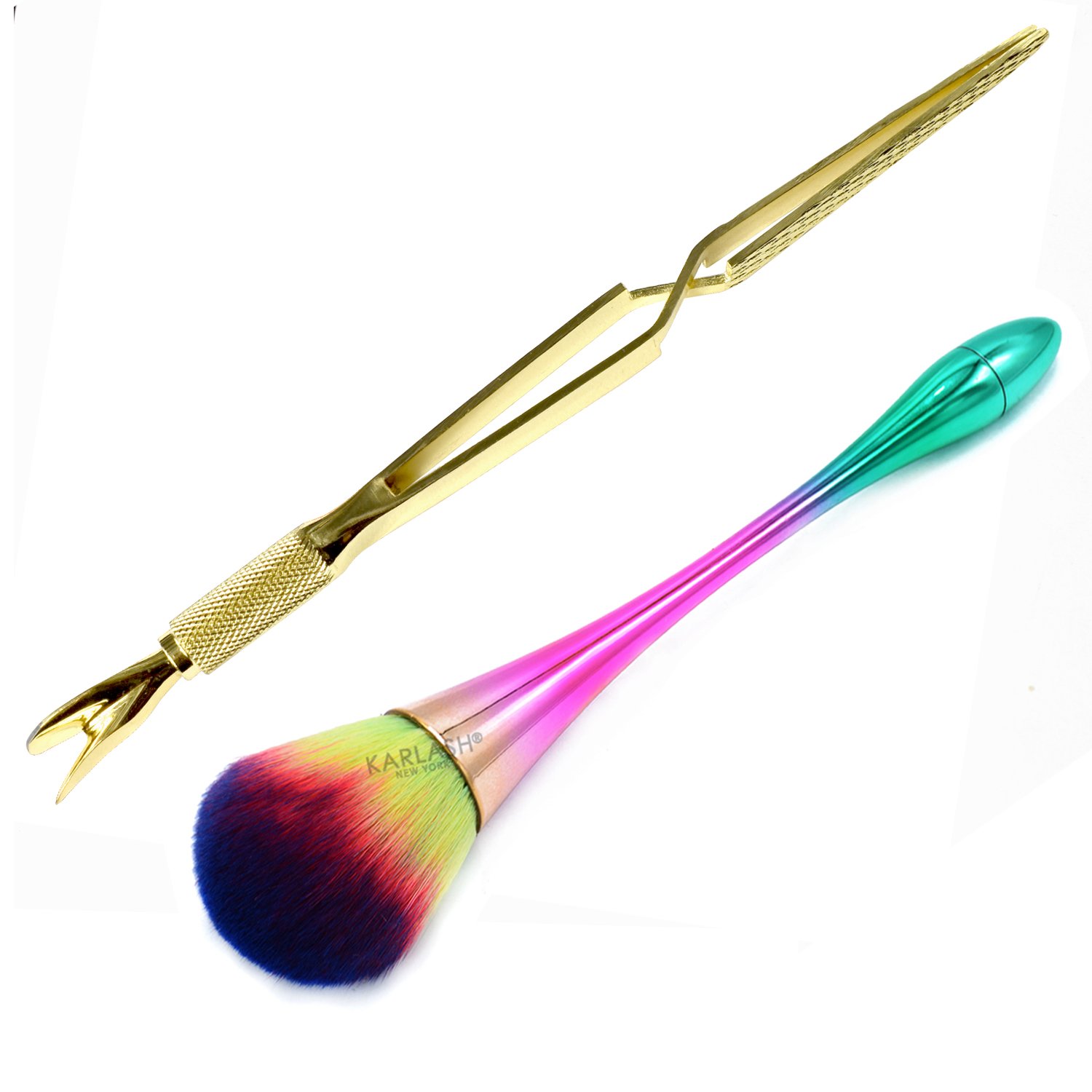 Herramienta de manicura para uñas de acero inoxidable multifunción Karlash + cepillo antipolvo - Imagen 23 de 25