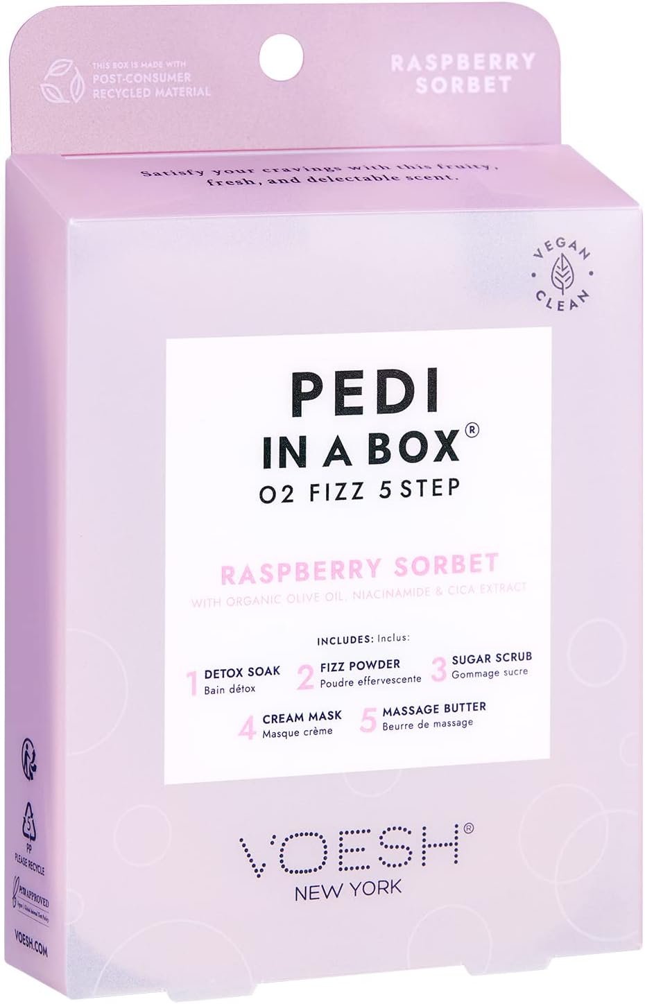 Kit de pedicura Voesh Pedi en una caja O2 Fizz 5 pasos - Imagen 27 de 32