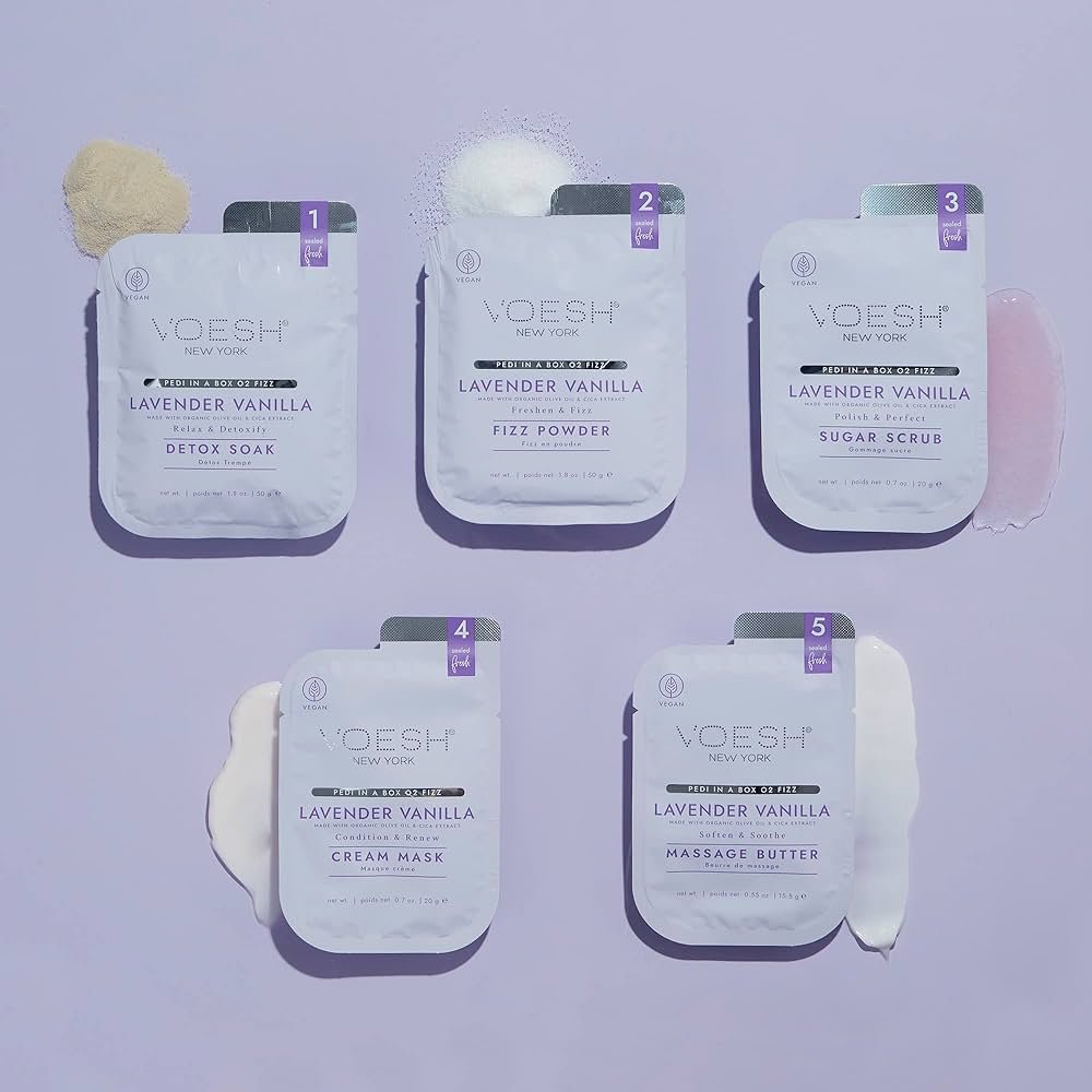 Kit de pedicura Voesh Pedi en una caja O2 Fizz 5 pasos - Imagen 21 de 32