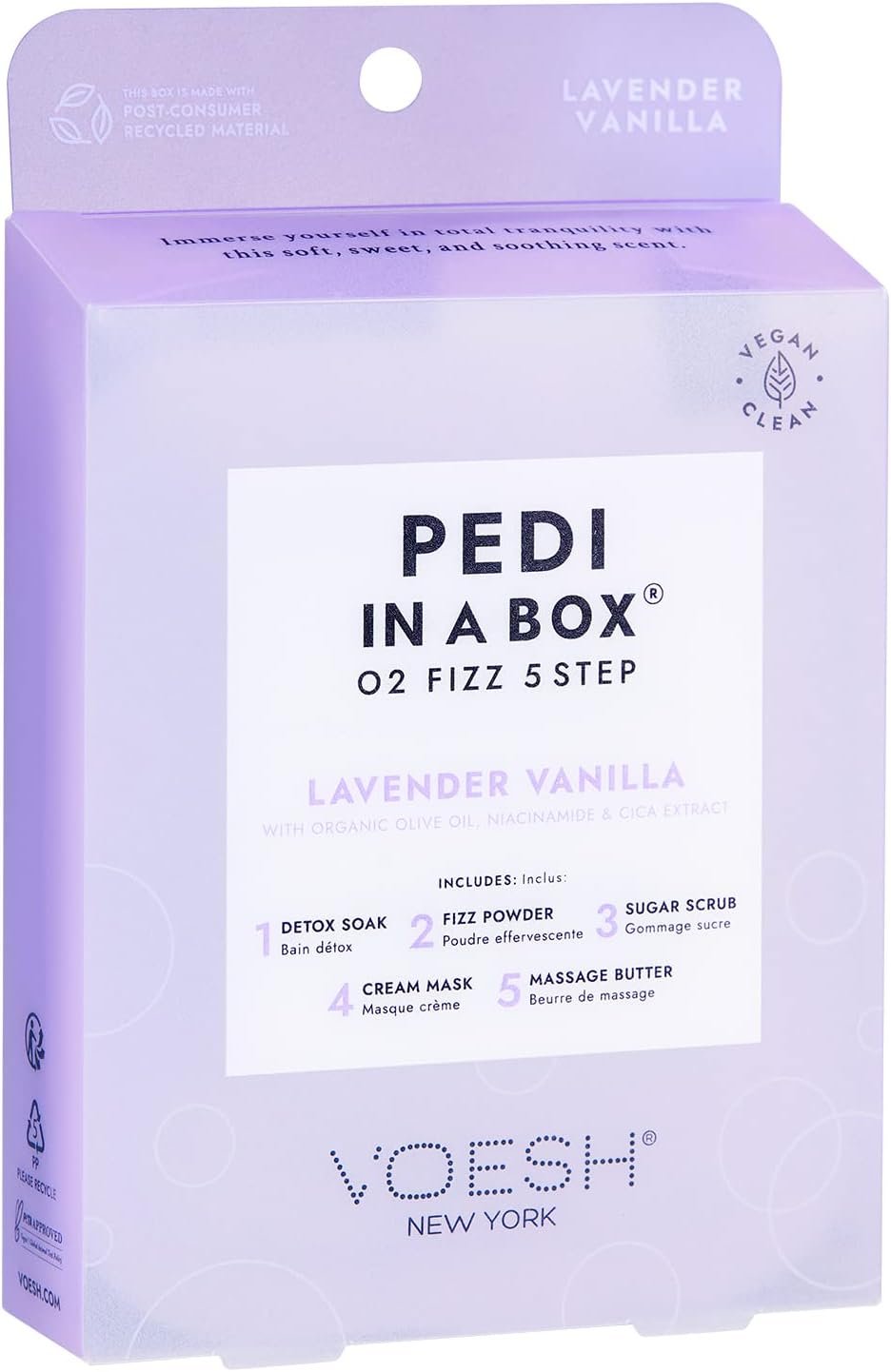 Kit de pedicura Voesh Pedi en una caja O2 Fizz 5 pasos - Imagen 20 de 32