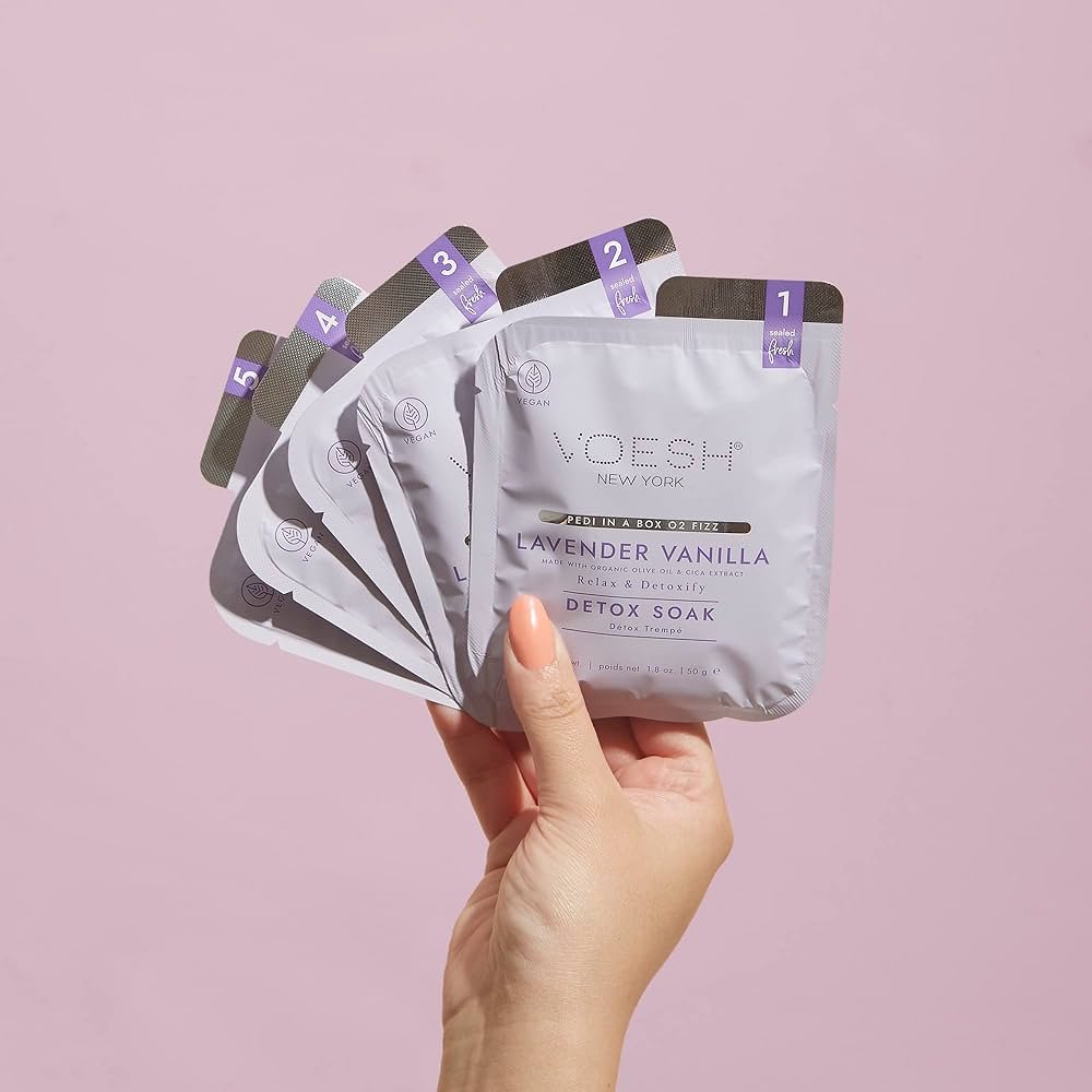 Kit de pedicura Voesh Pedi en una caja O2 Fizz 5 pasos - Imagen 22 de 32