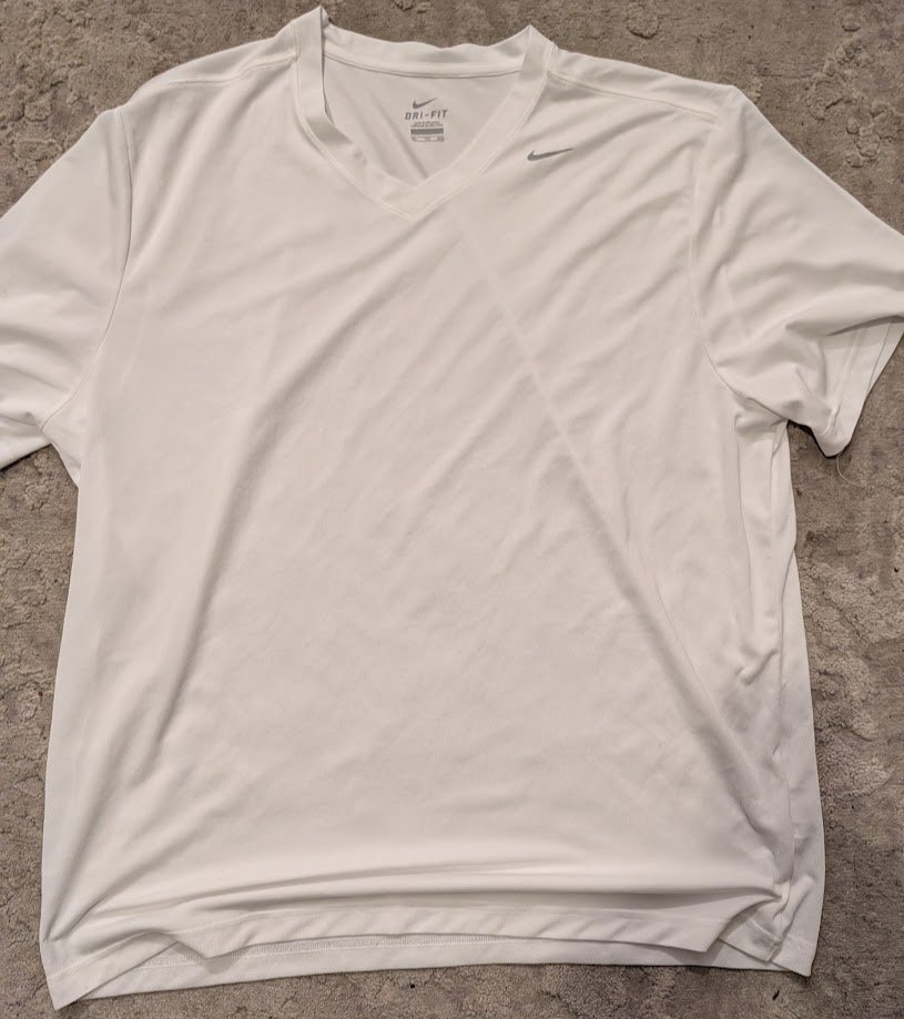 Nike Challenger V-Neck Dri-Fit Running Mens Style: 613543-100 2XL White