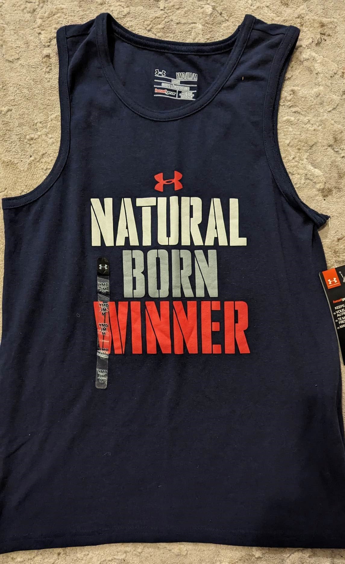Under Armour Boys "natural Born Winner" Tank - Picture 11 of 14