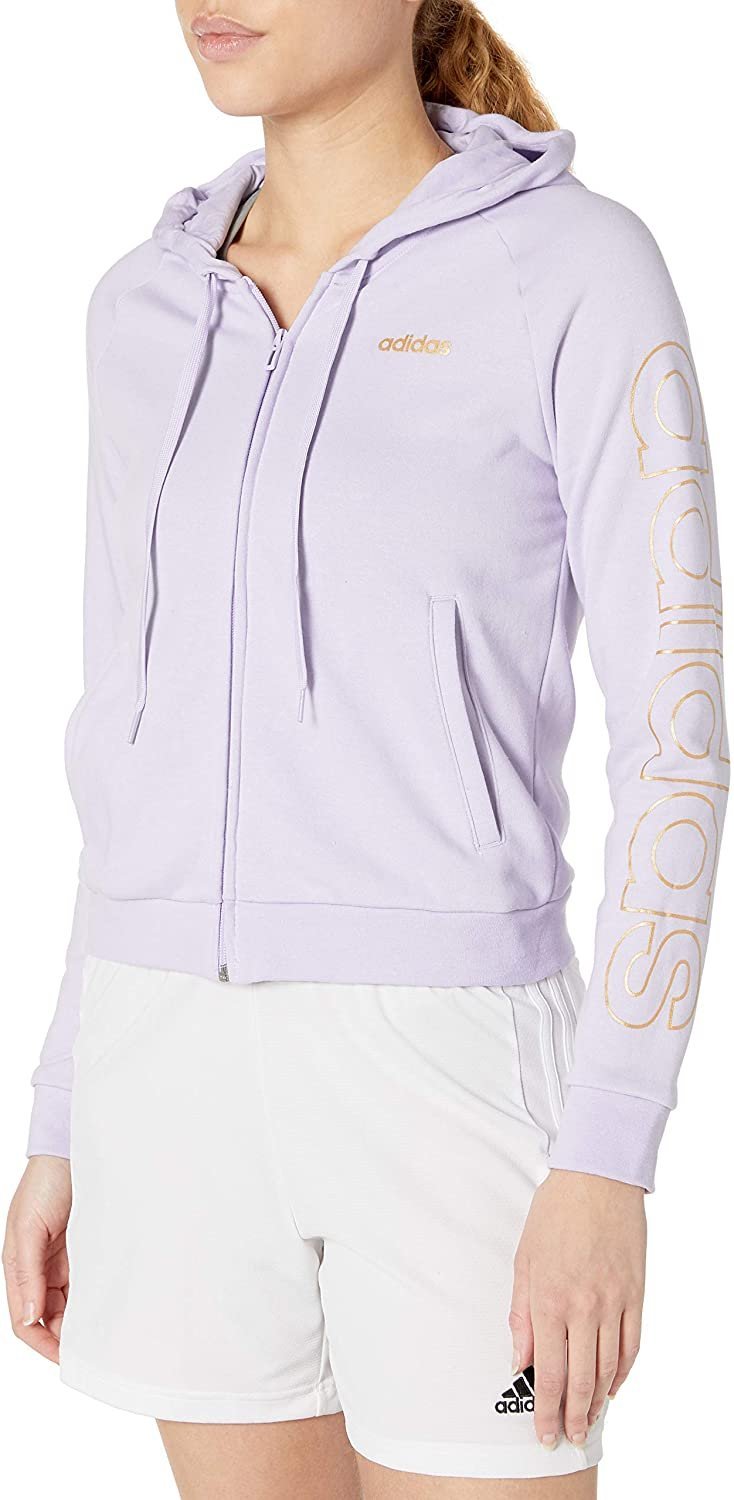 売れ筋商品|||アディダス カットソー トップス レディース Women's The Essentials Relaxed Hooded Track Jacket Clear Pink adidas womens Essentials Hooded Track Jacket | eBay