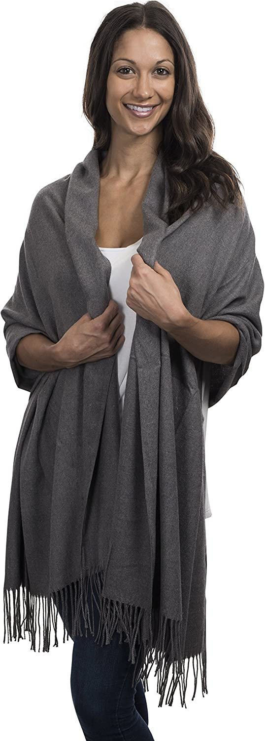 Cashmere & Class Large Soft Cozy Cashmere Pashmina Woven Scarf Wrap Womans... - Picture 21 of 25