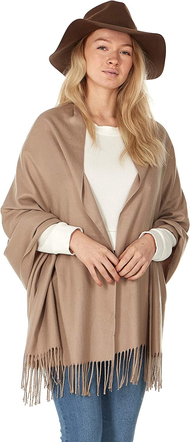 Cashmere & Class Large Soft Cozy Cashmere Pashmina Woven Scarf Wrap Womans... - Picture 24 of 25